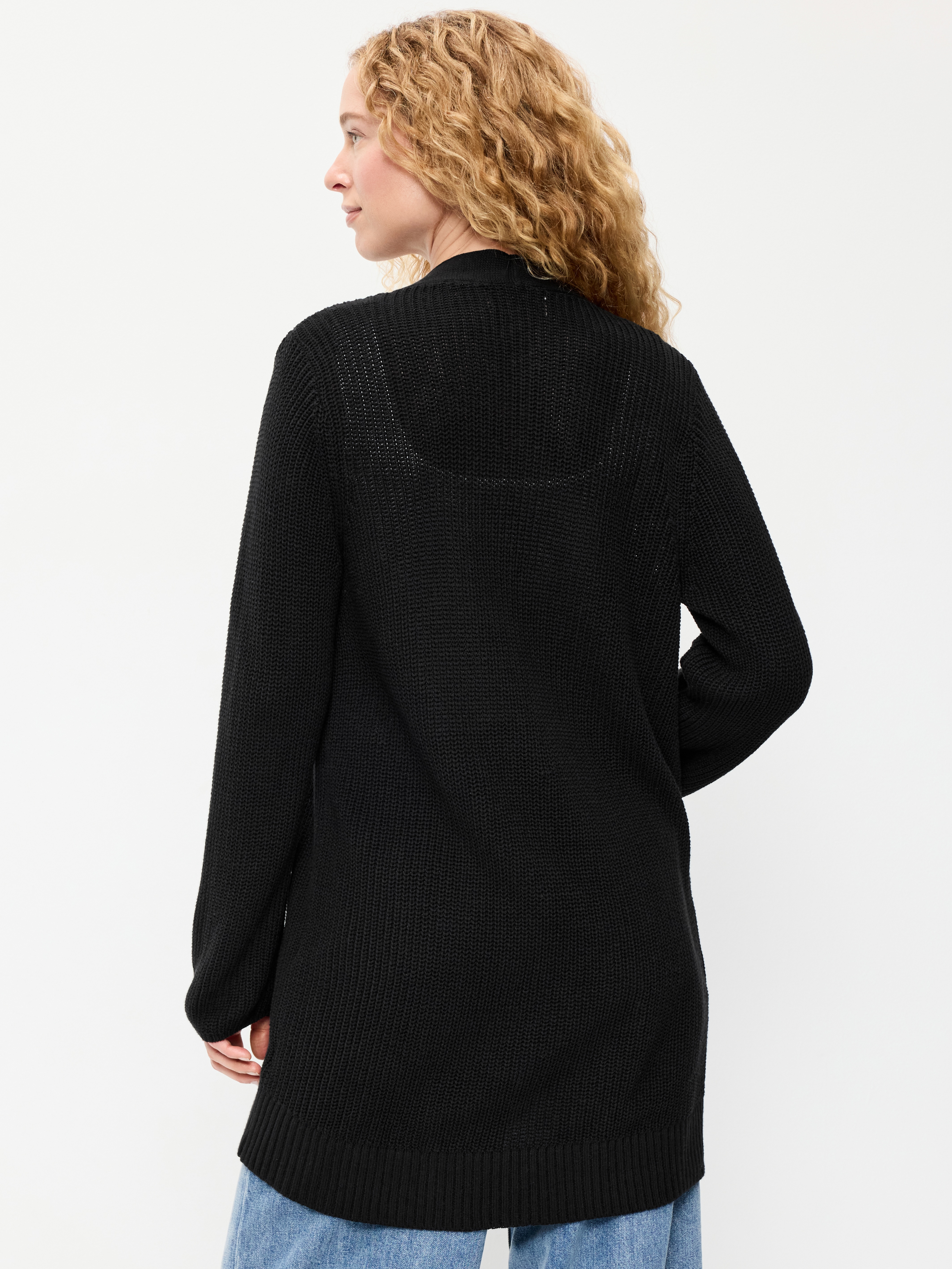 Longline Open-Front Wrap - Black Jack - 2