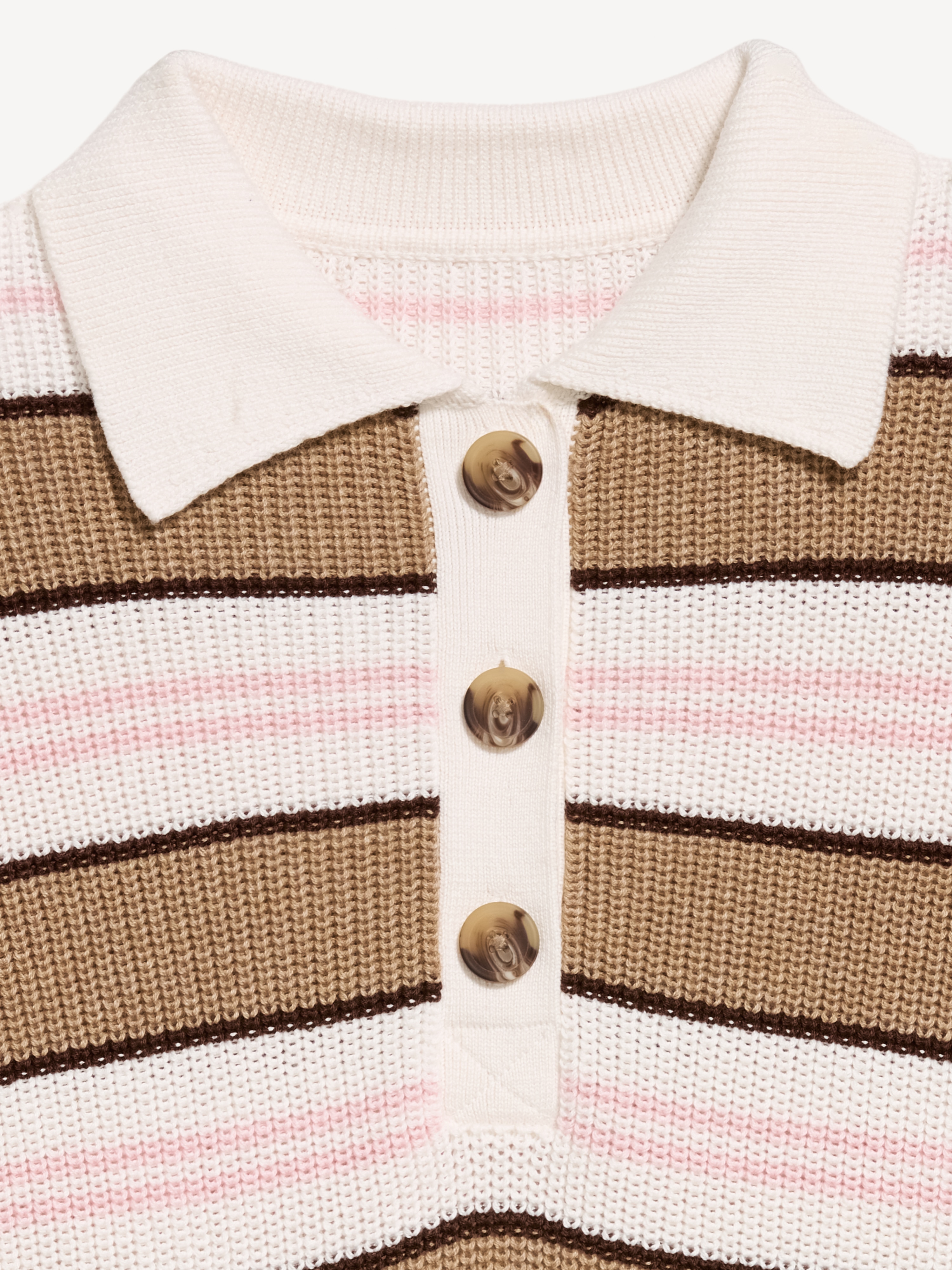 Cotton-Blend Rugby Polo - Neutral Stripe - 6