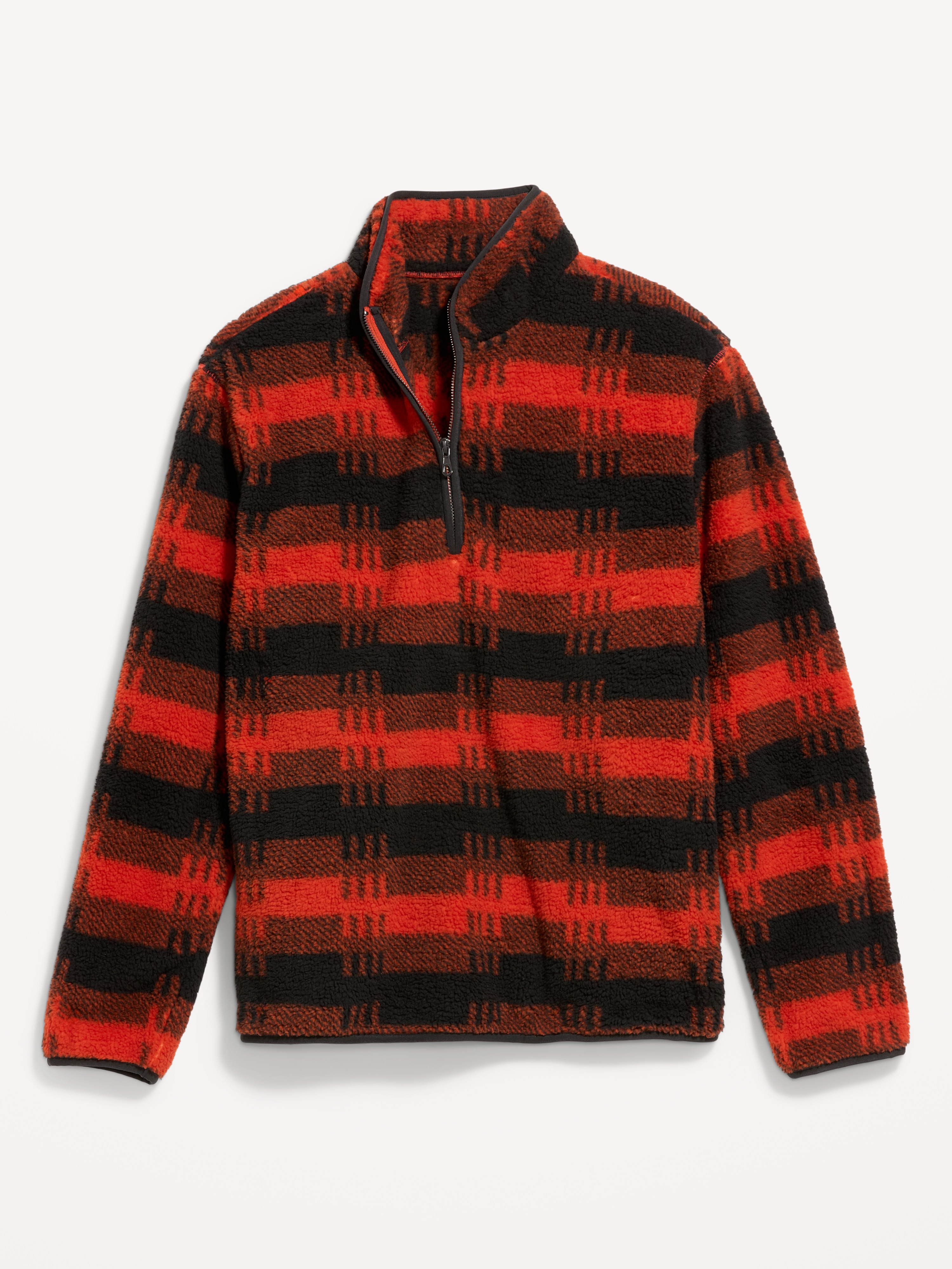 Sherpa Quarter Zip - Orange Geo - 4