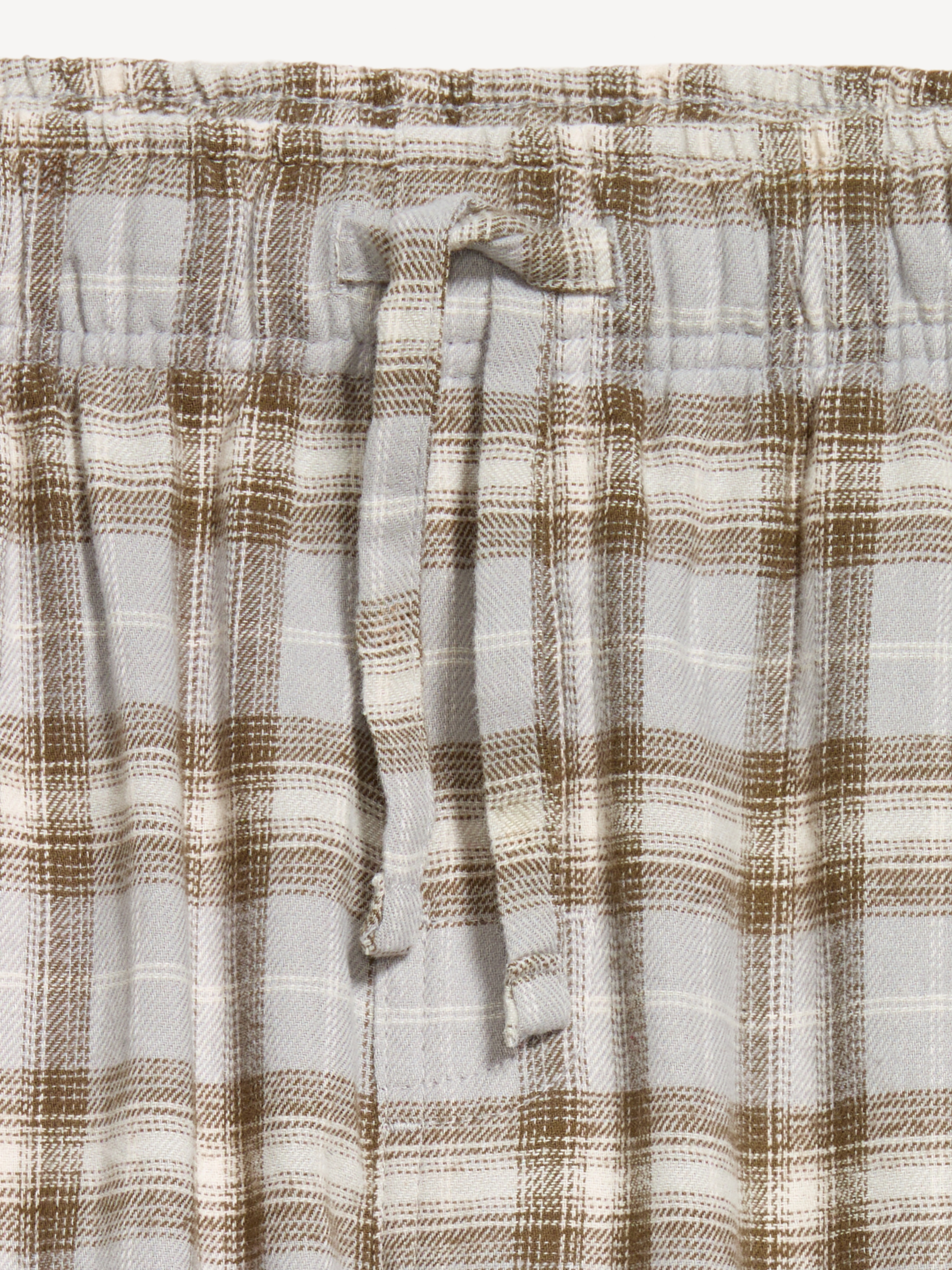 Flannel Pajama Pants - Gray Plaid - 3