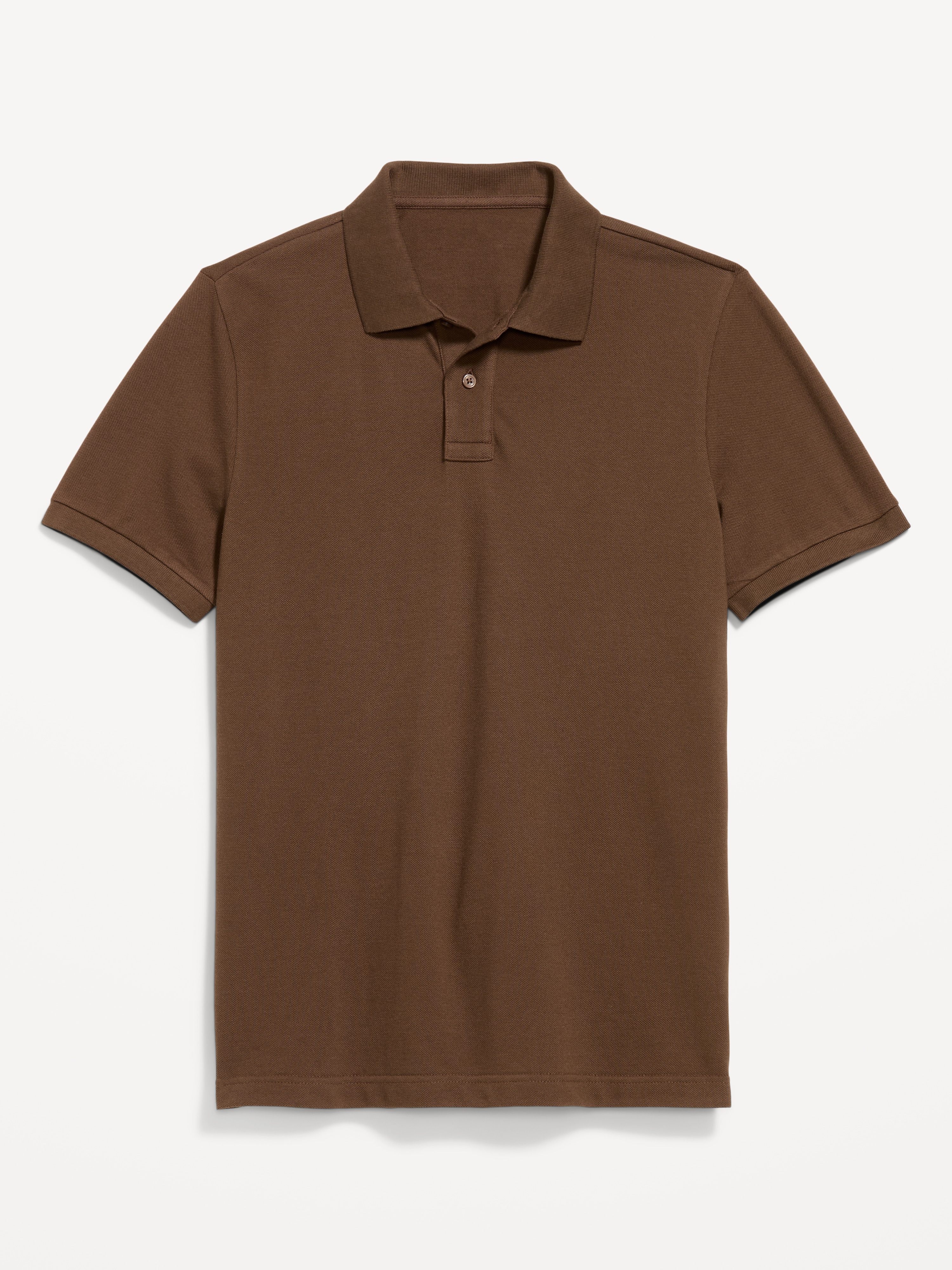 Pique Polo for Men - Dark Walnut - 4