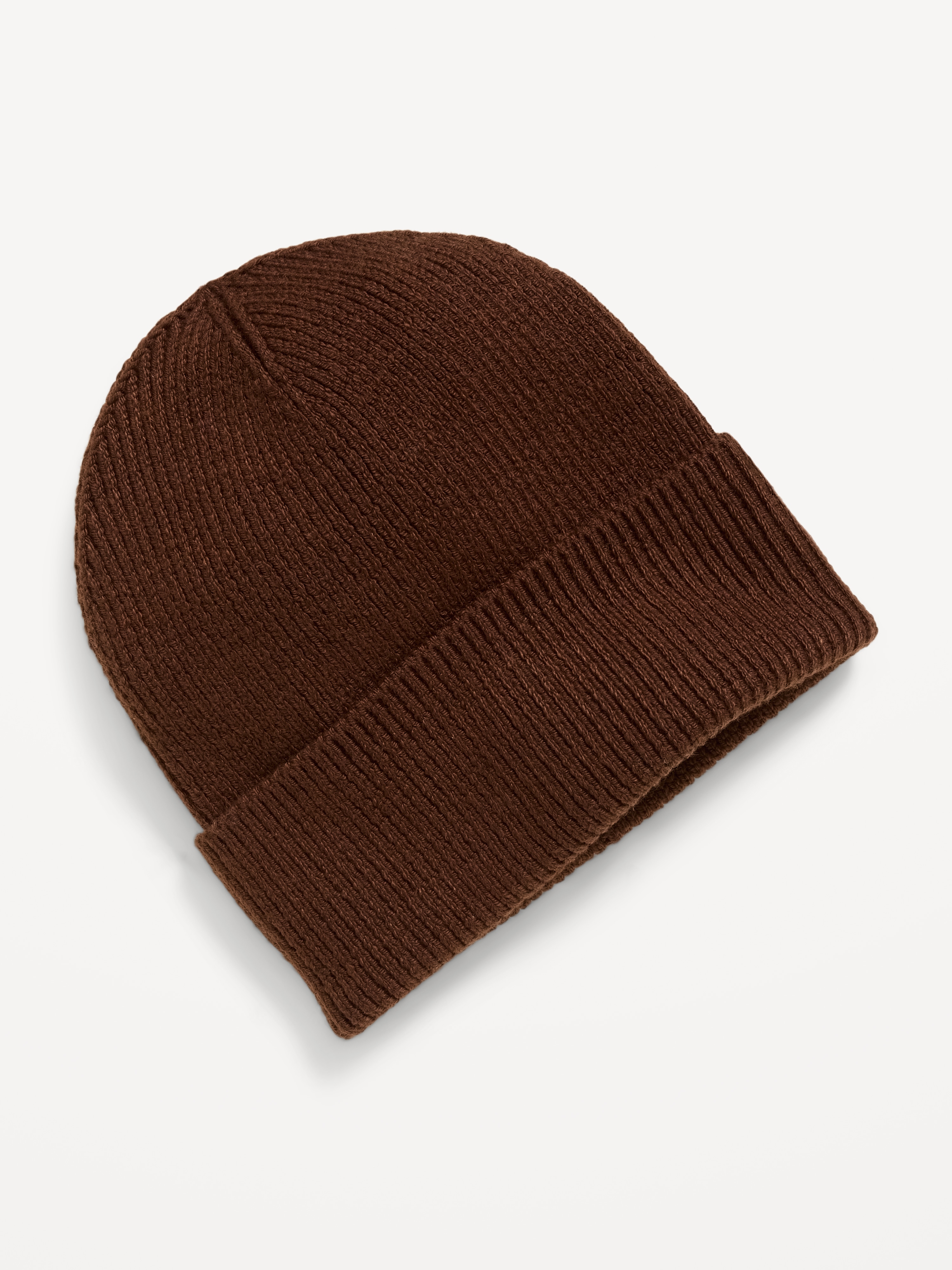 Ribbed Beanie for Men - Dark Walnut - 1
