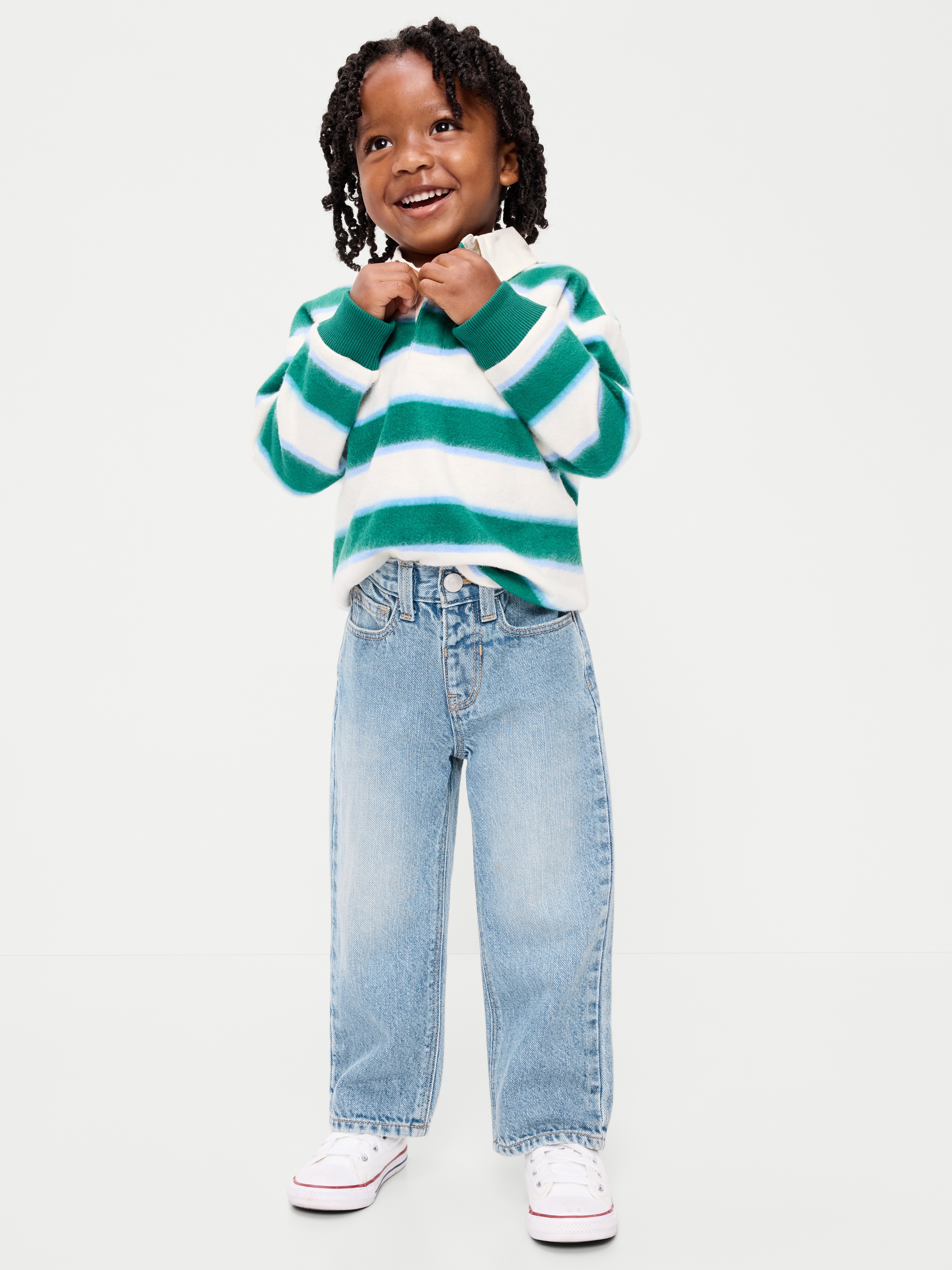 Baggy Jeans for Toddler Boys - Light Wash - 1
