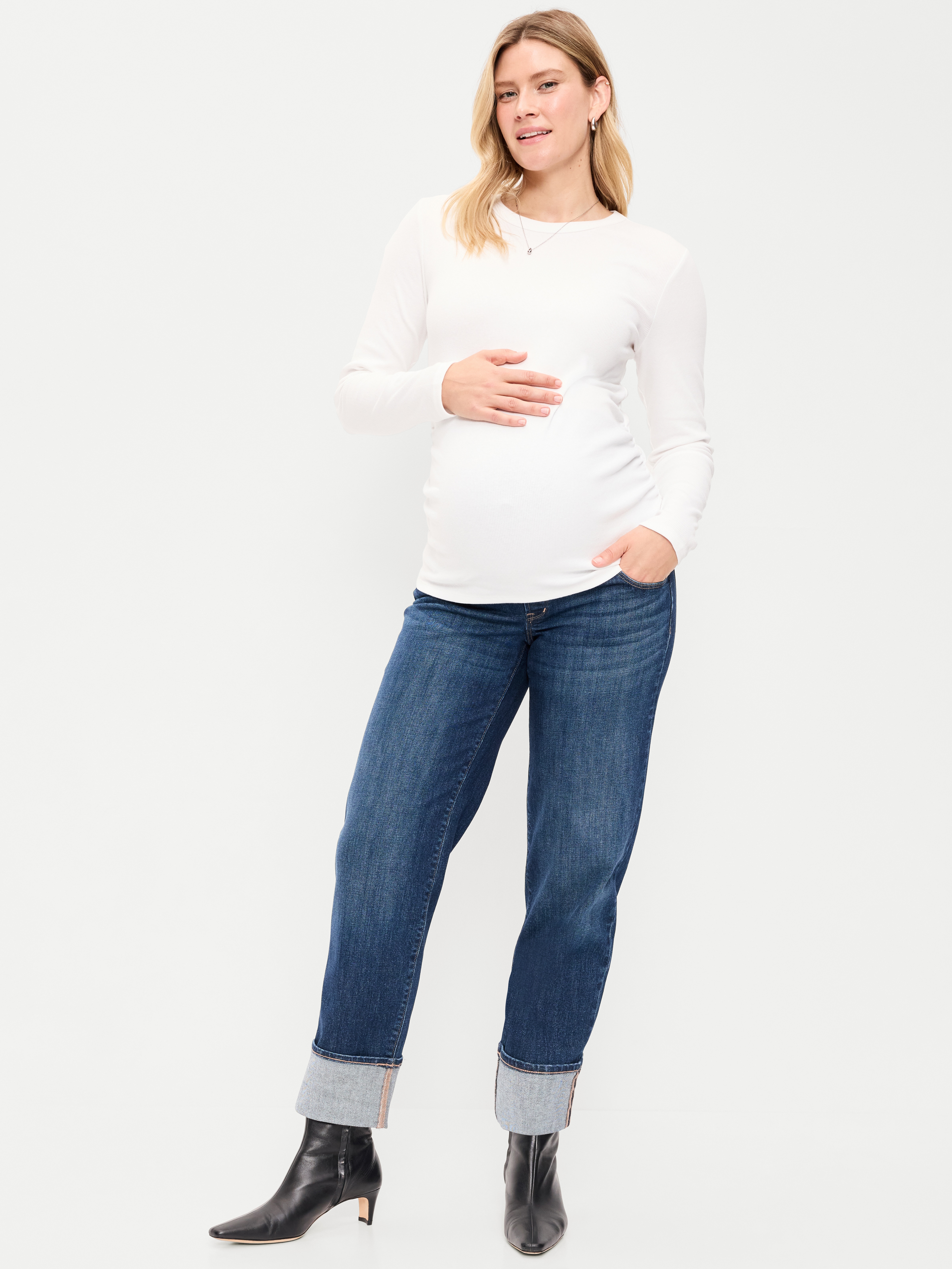 Maternity Full-Panel OG Loose Jeans - Johnnie Mae - 1