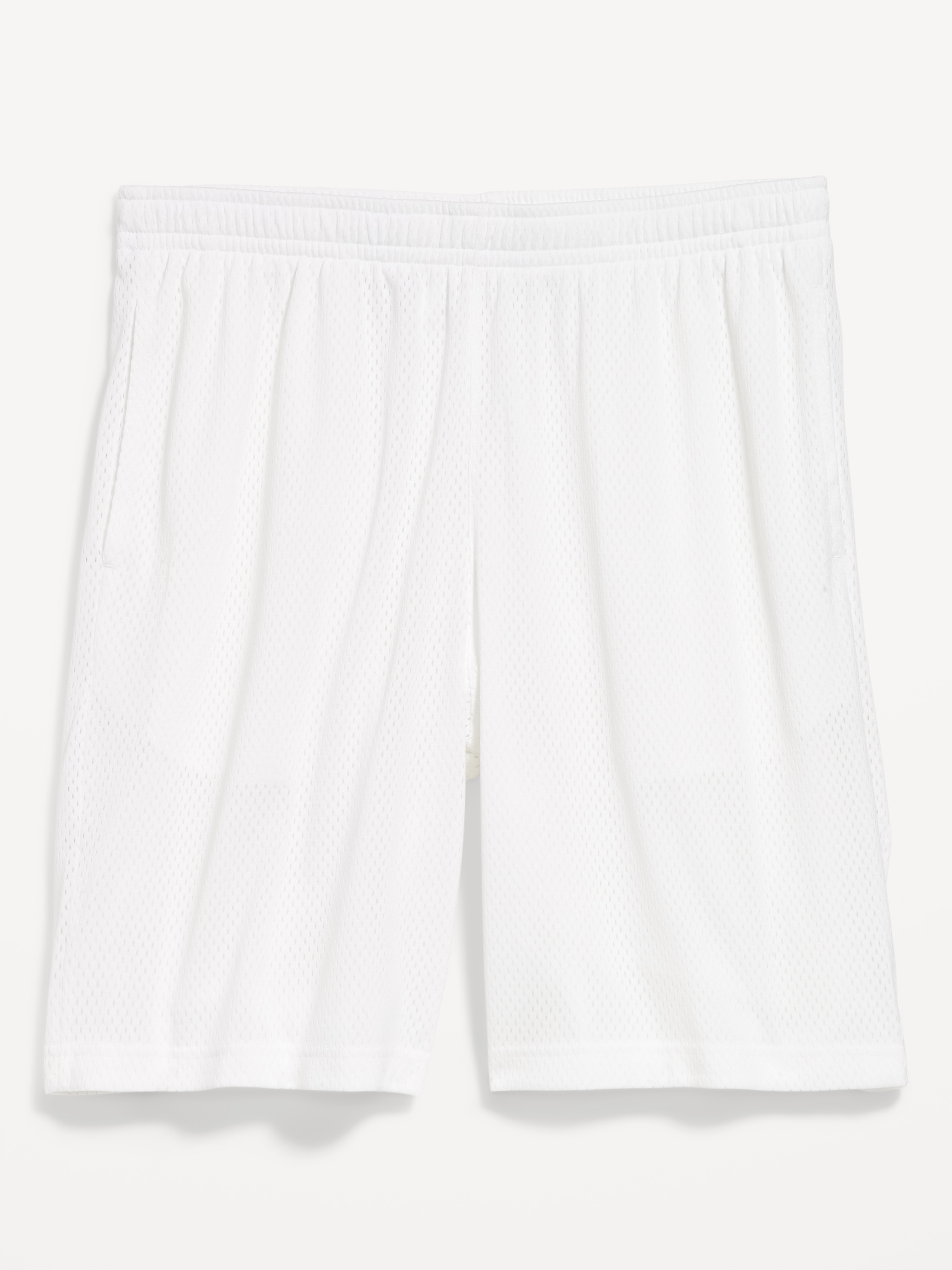 Baggy Mesh Shorts -- 9-inch inseam - White Lilies - 3