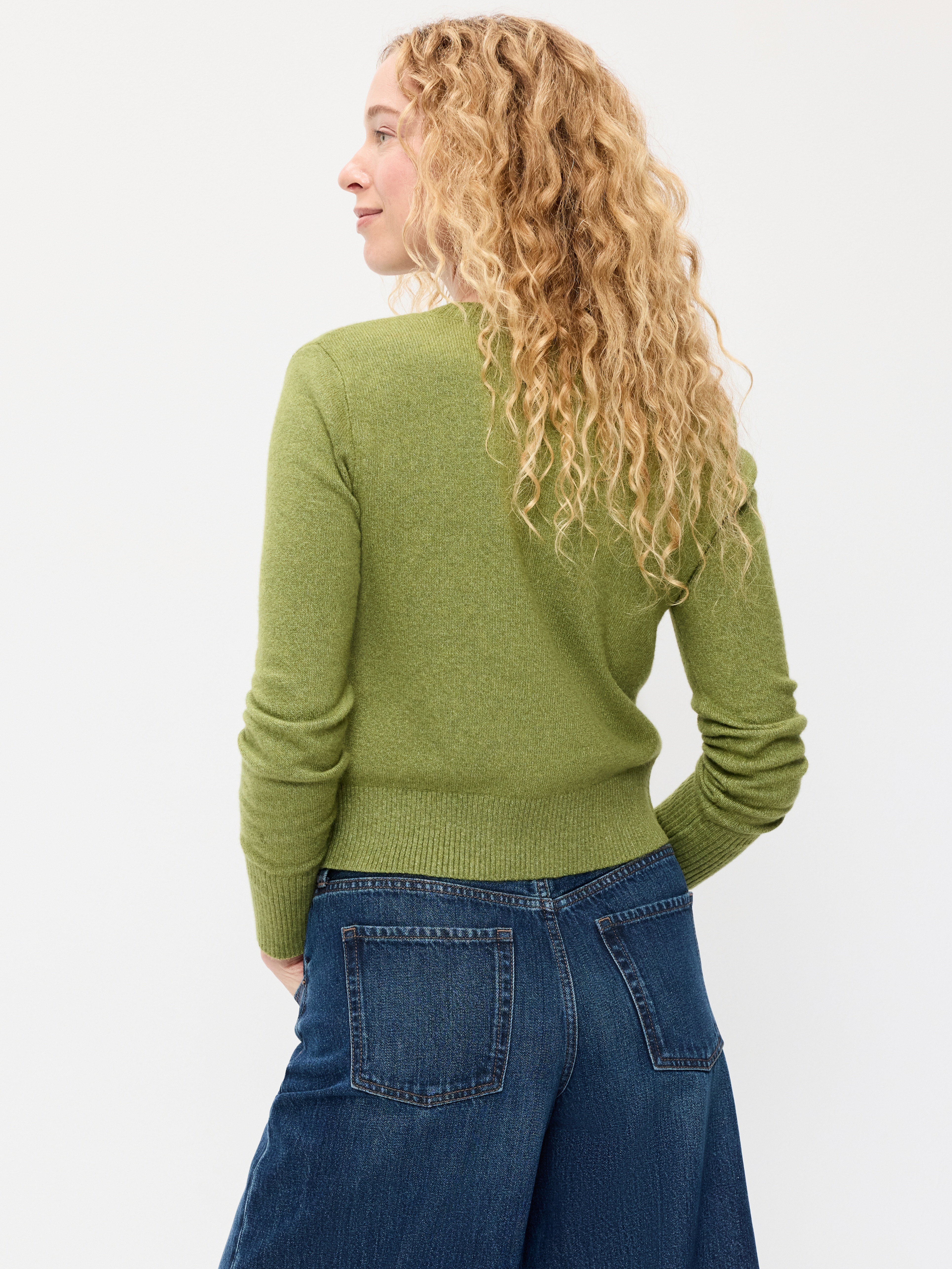 SoSoft Cropped Crew-Neck Cardigan - Alpine Tundra - 2