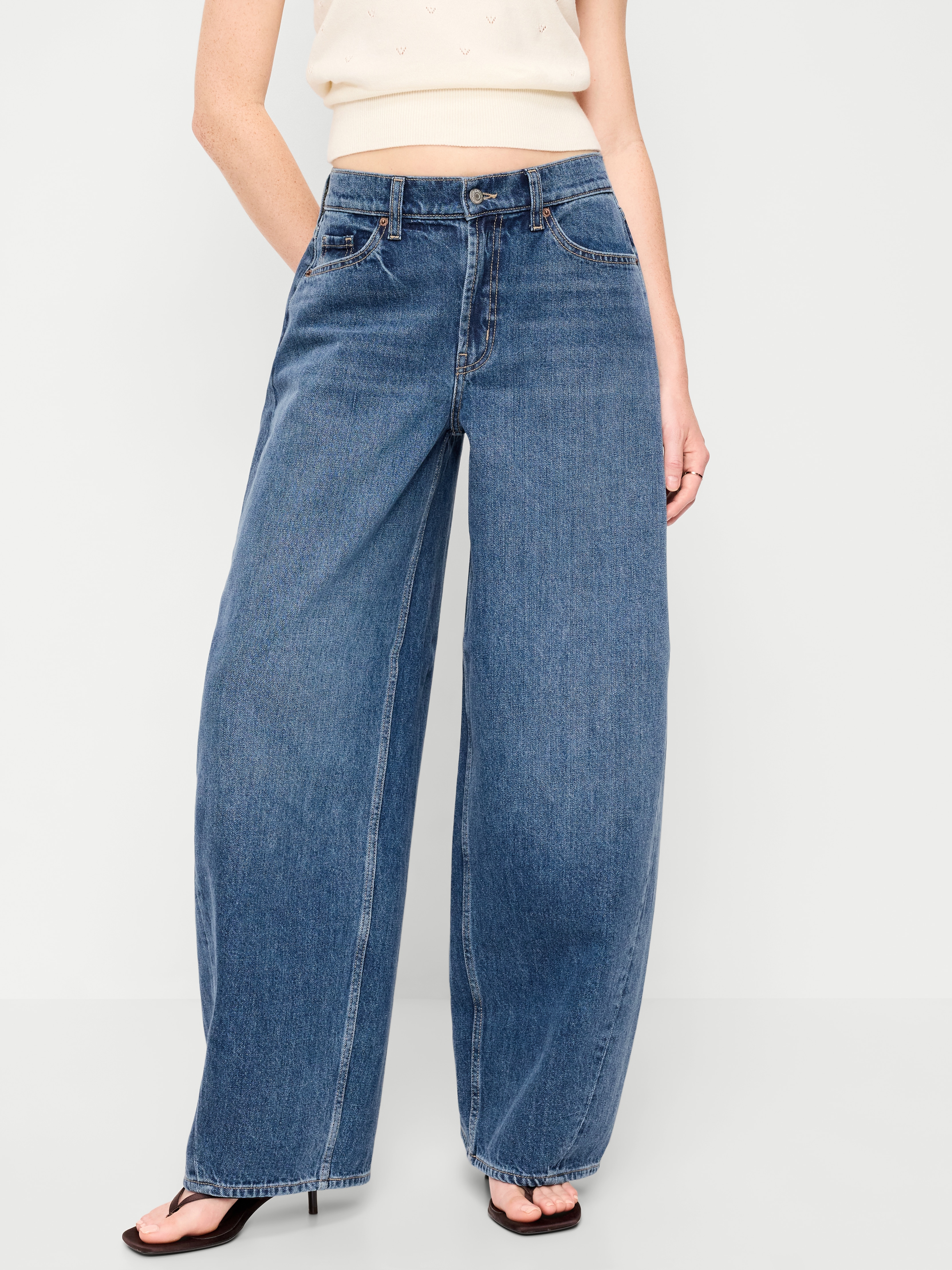 Mid-Rise Arc Barrel Jeans - Bella - 2