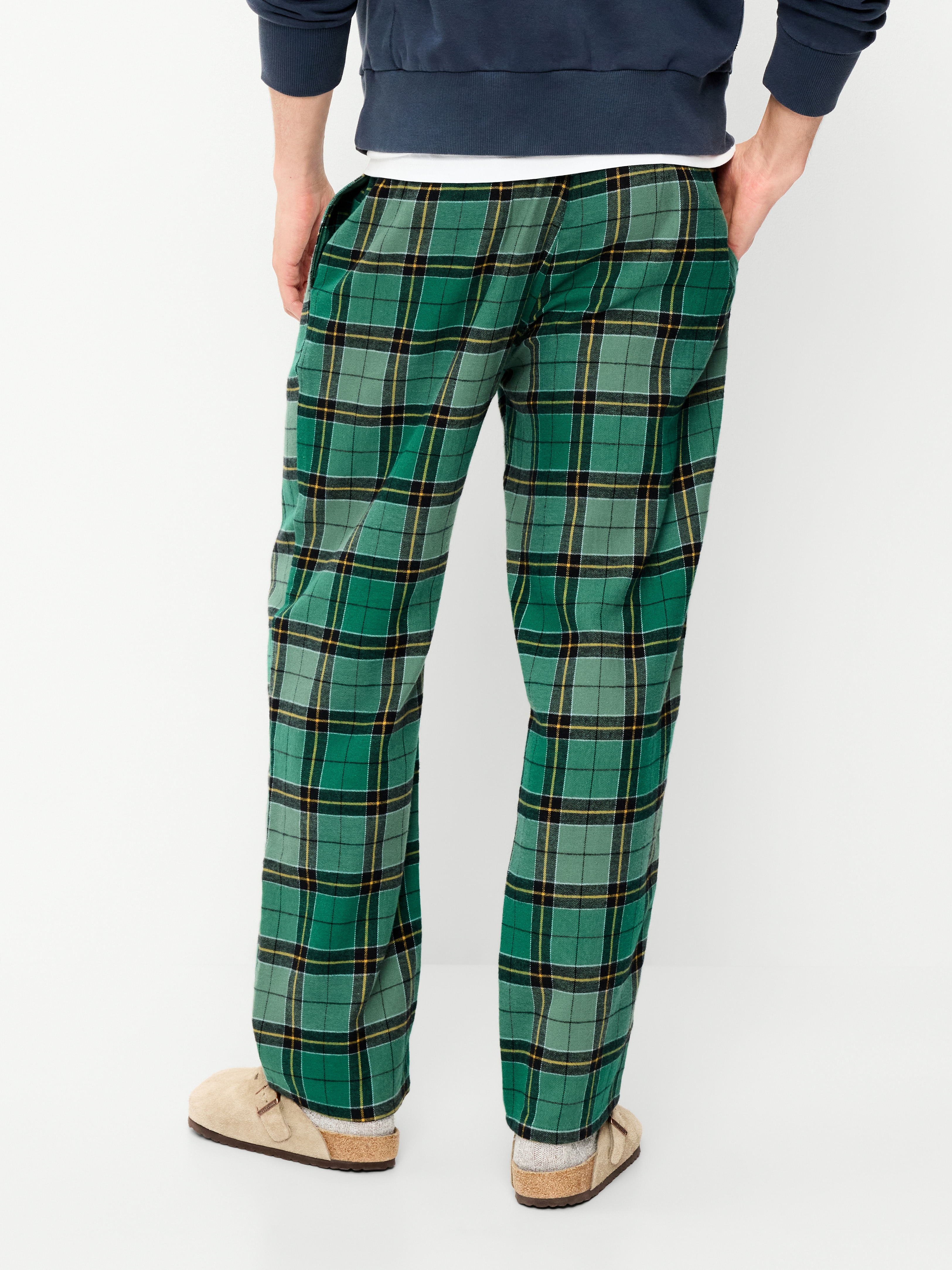 Flannel Pajama Pants - Green Plaid - 2