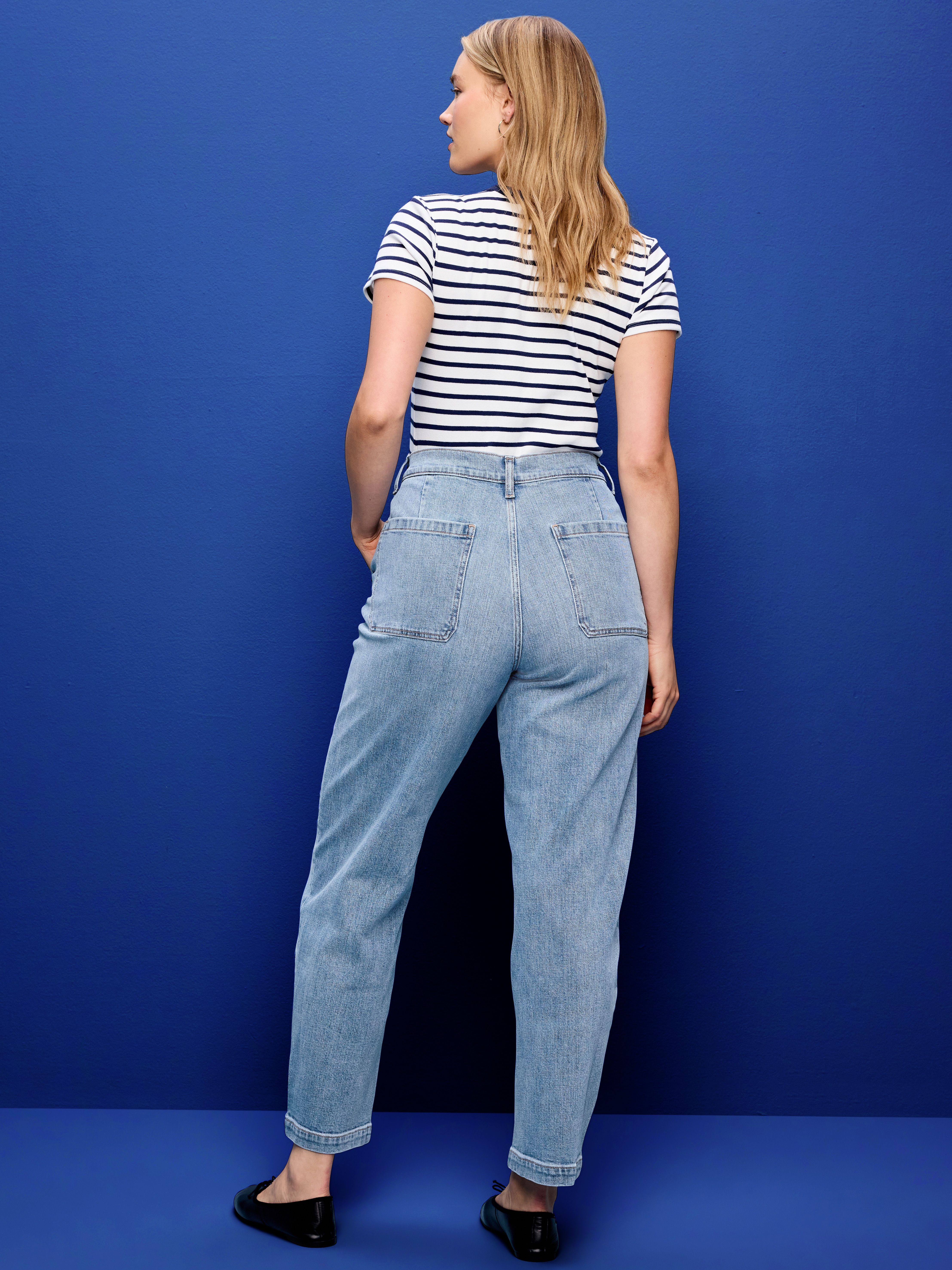 High-Waisted Baggy Barrel Jeans - Vintage Surf - 6