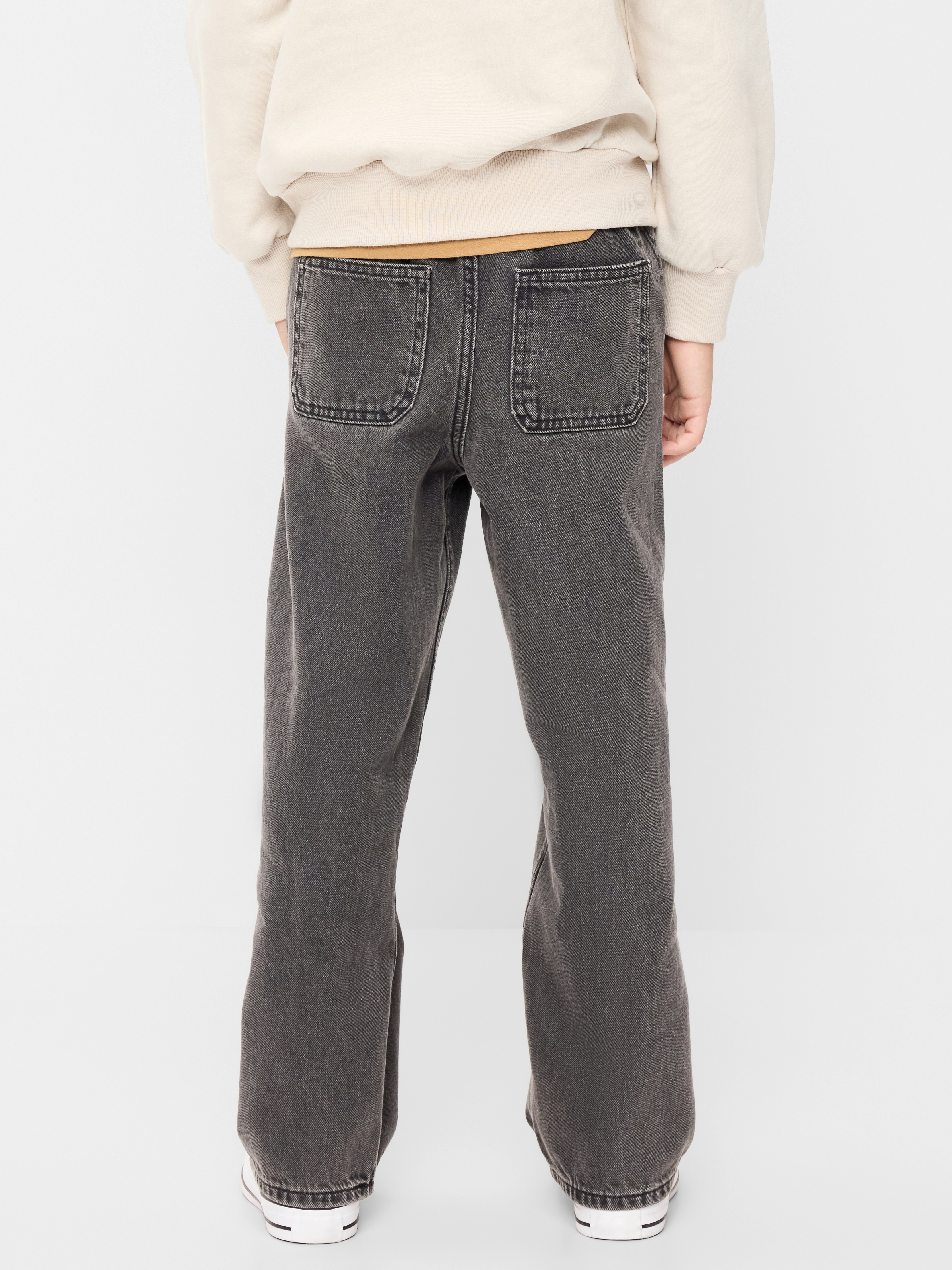 Wow Pull-On Baggy Jeans for Boys - Washed Black - 2