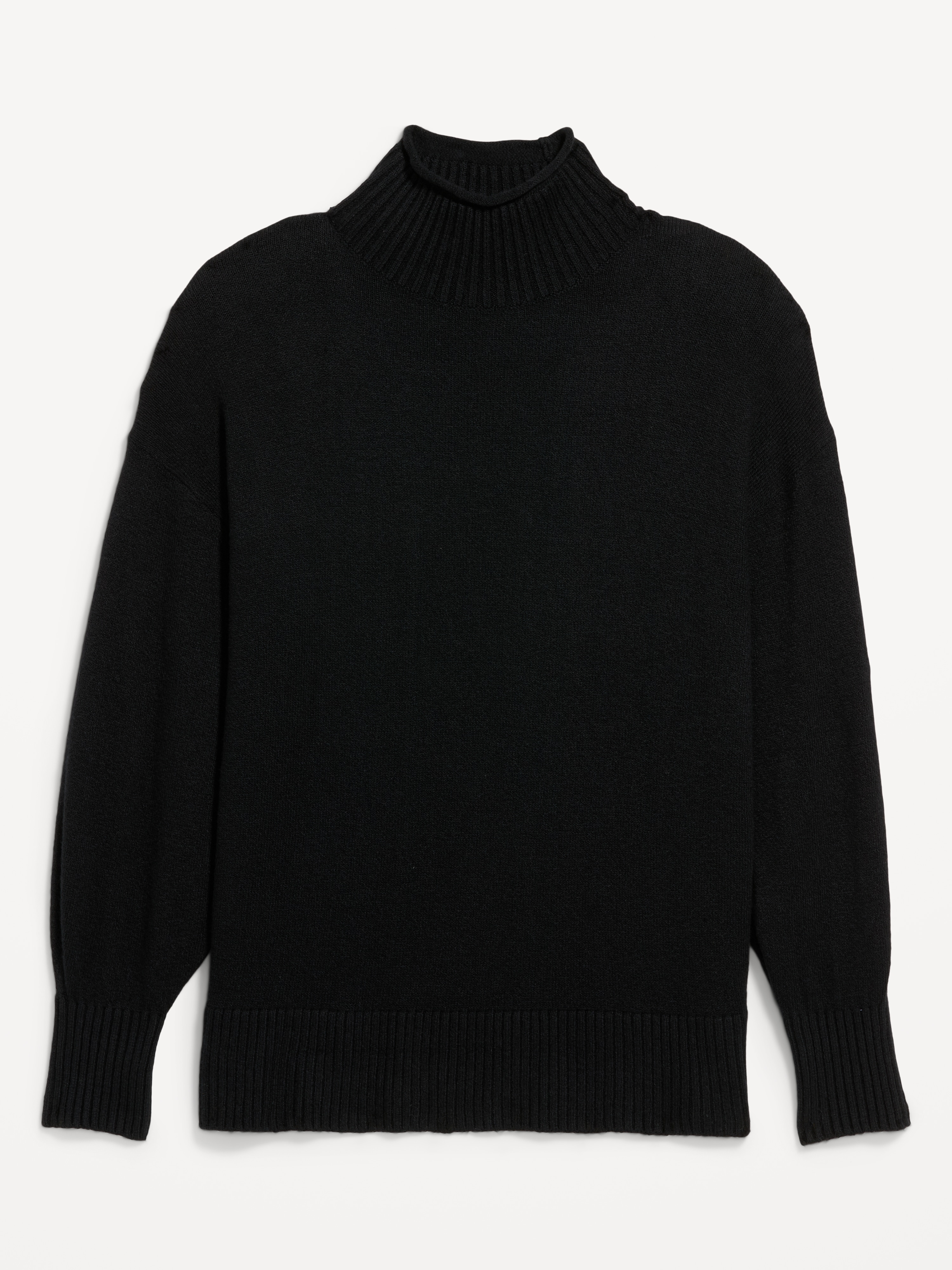 SoSoft Turtleneck Tunic Sweater - Black Jack - 4