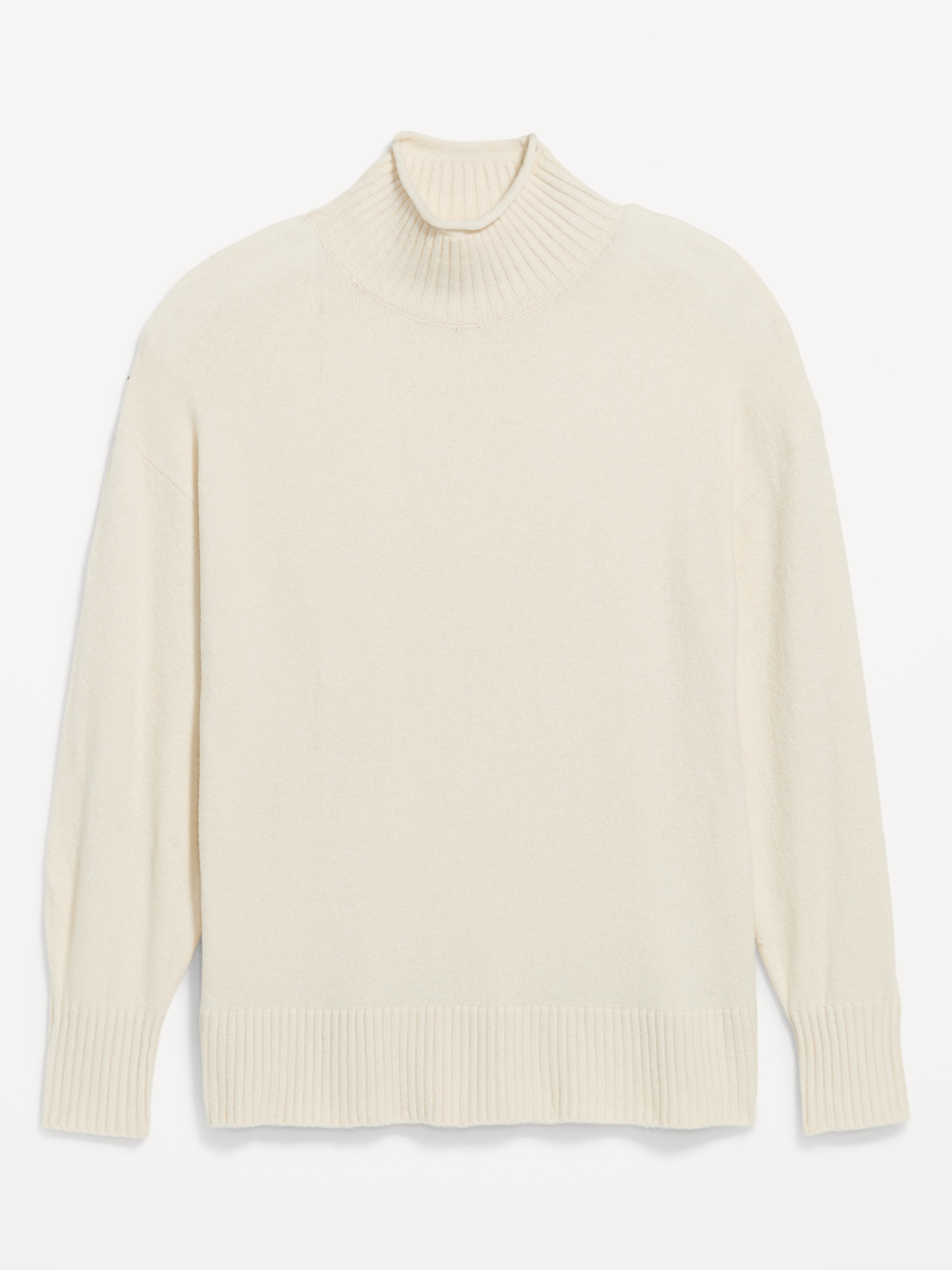 SoSoft Turtleneck Tunic Sweater - Wish Bone - 4