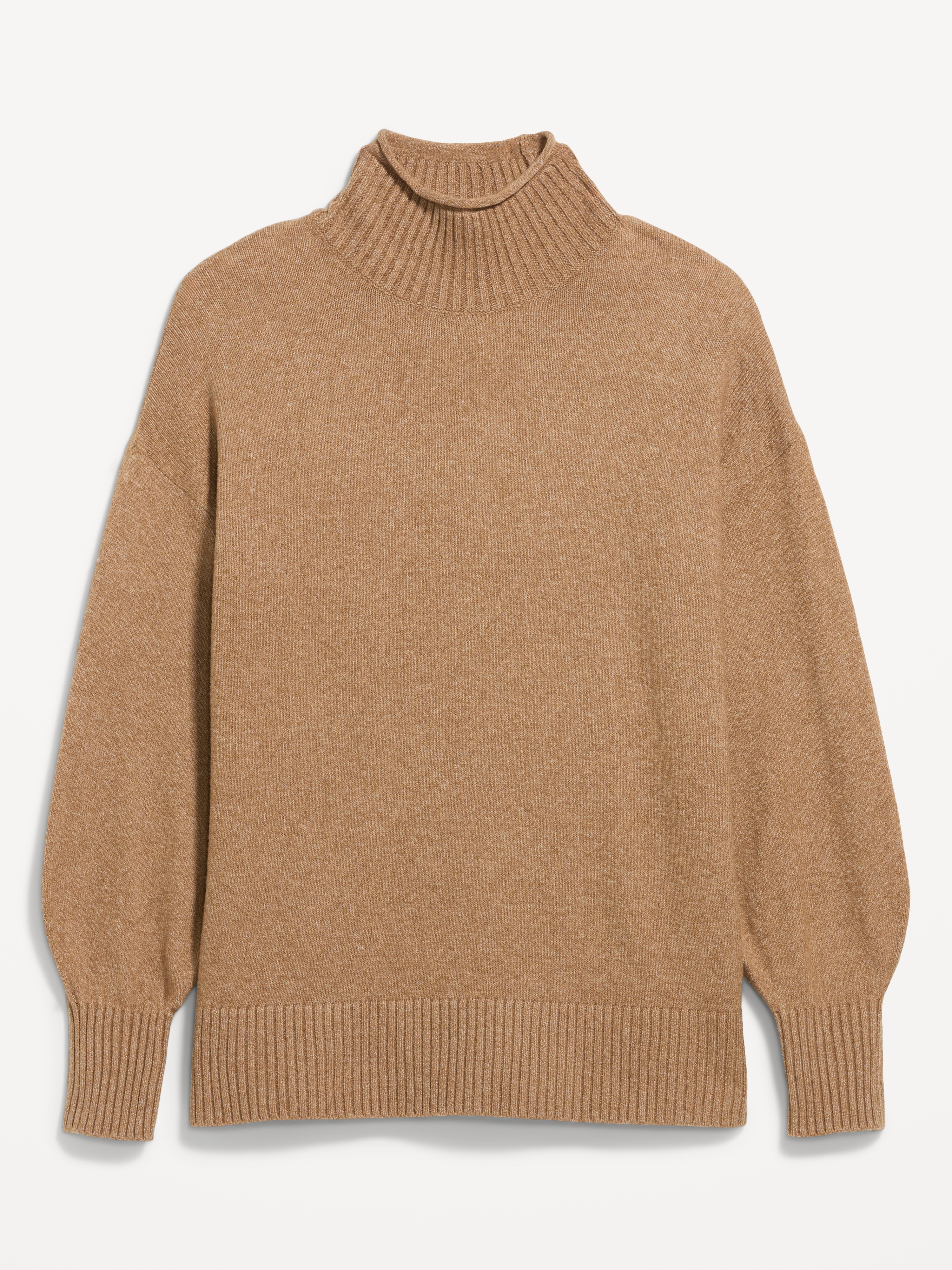 SoSoft Turtleneck Tunic Sweater - SYCAMORE BARK - 4