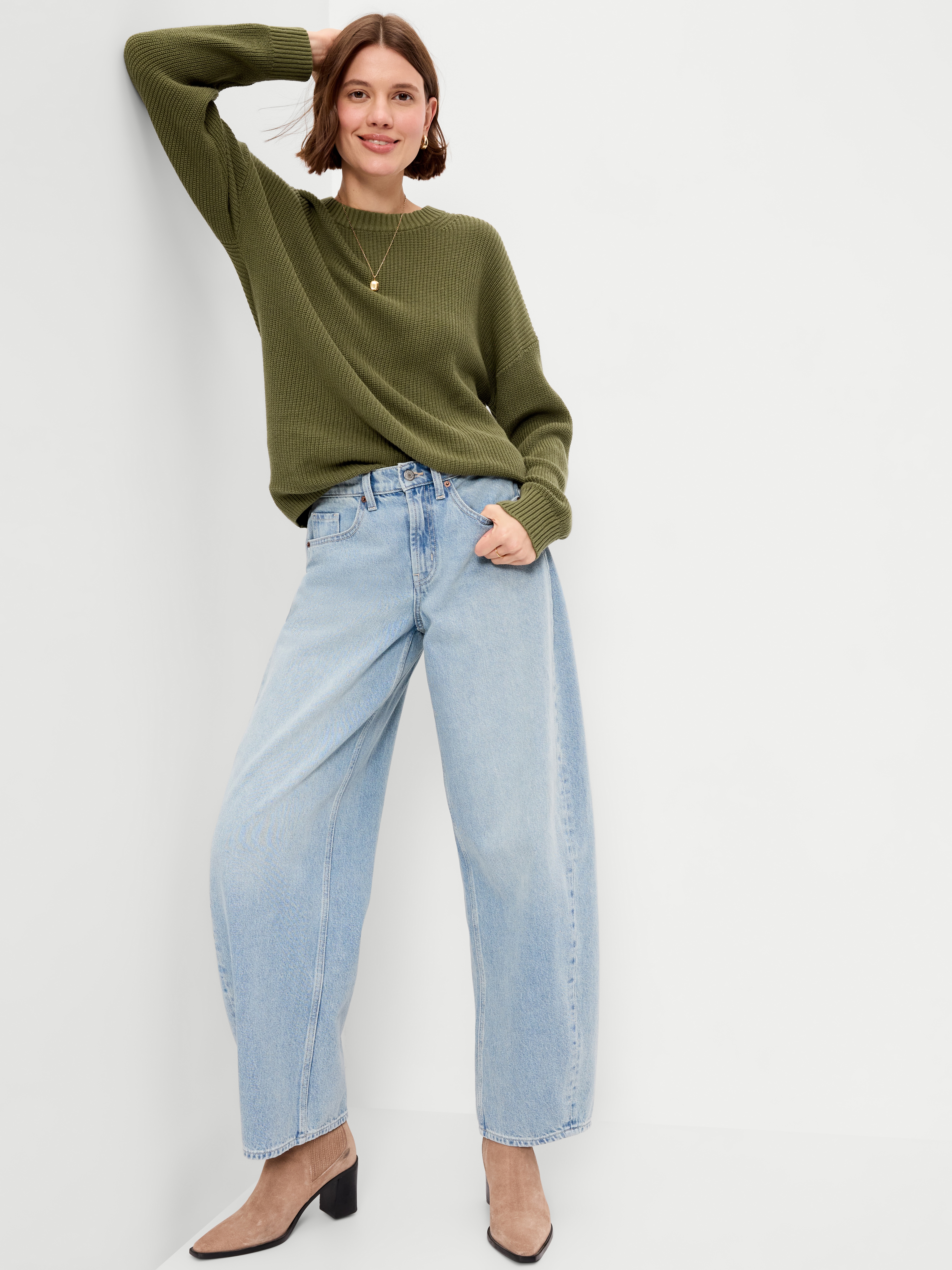 Seaside Cotton Shaker Oversized Tunic Sweater - Hearthwood - 3