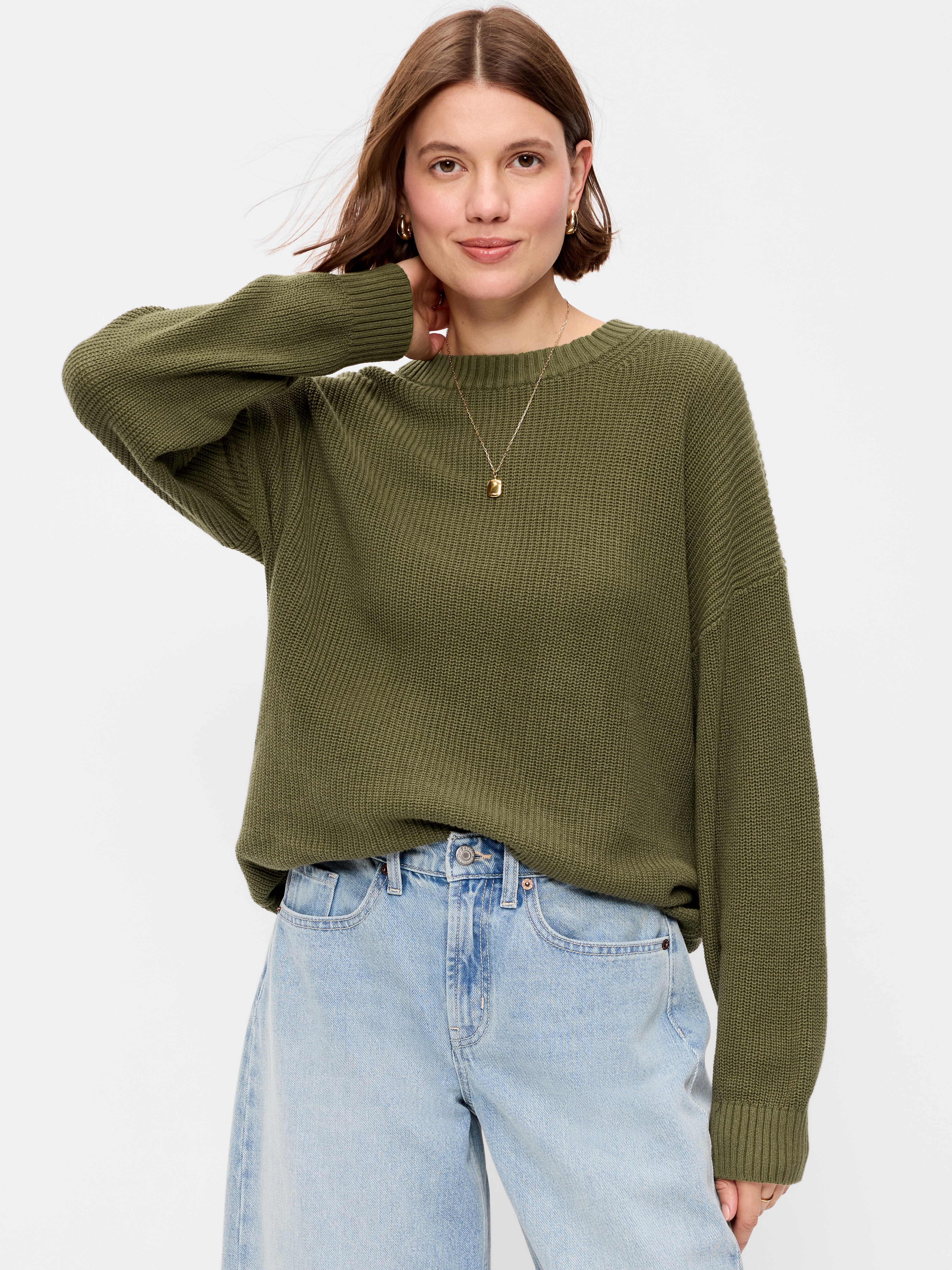 Seaside Cotton Shaker Oversized Tunic Sweater - Hearthwood - 1