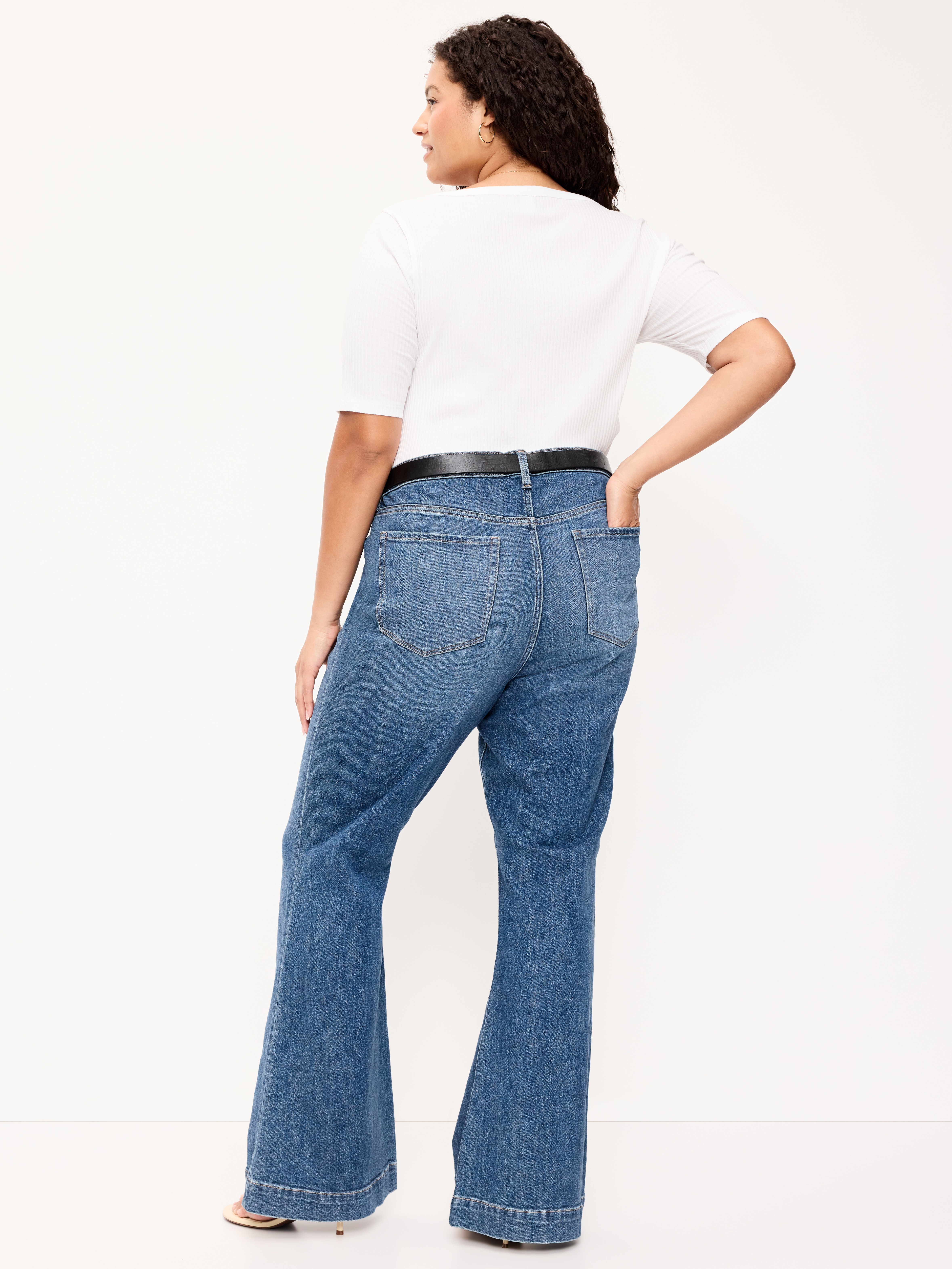 High-Waisted Flare Jeans - Clarice - 8