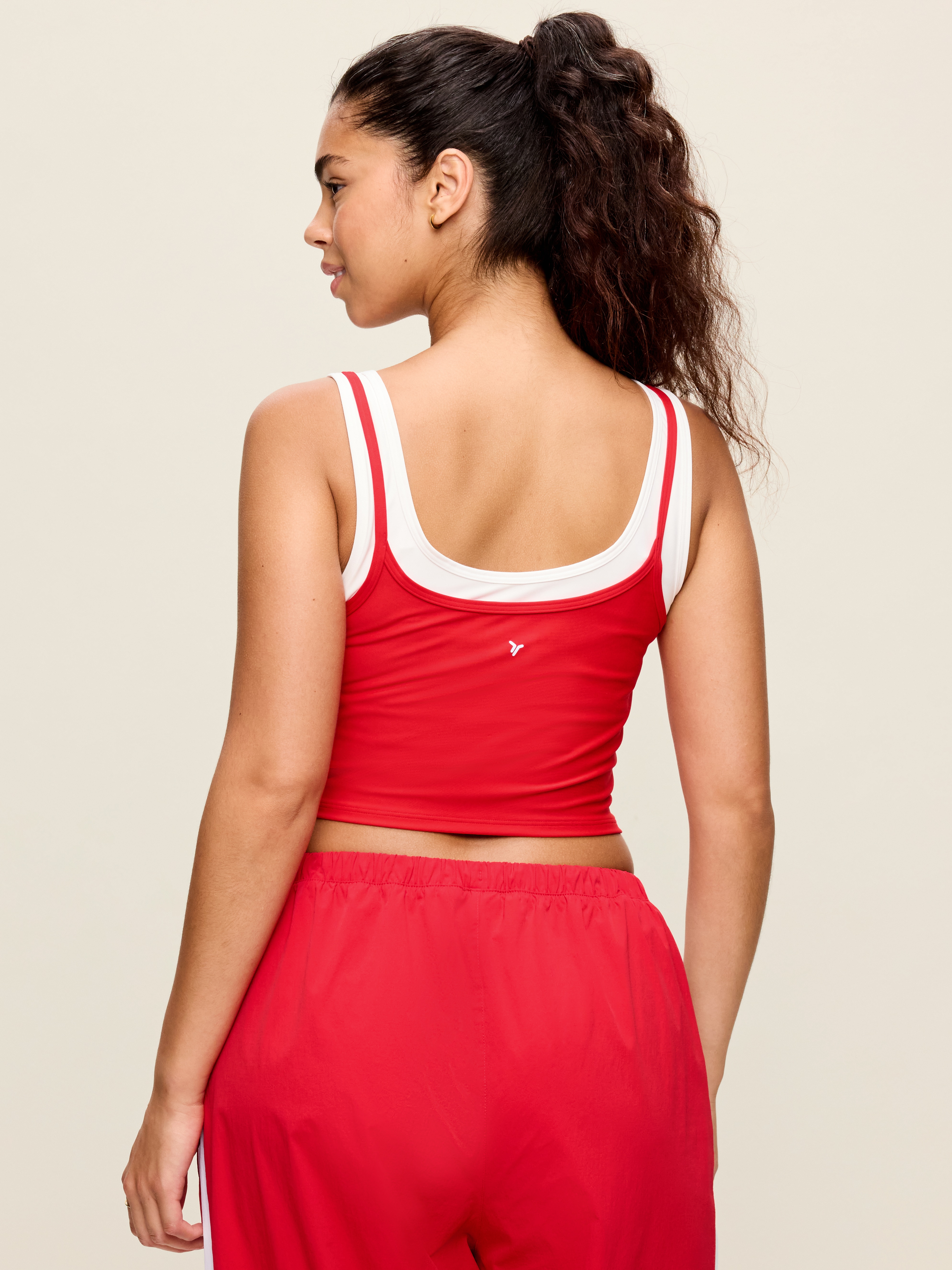 PowerSoft Layered Longline Bra - Bold Red - 6