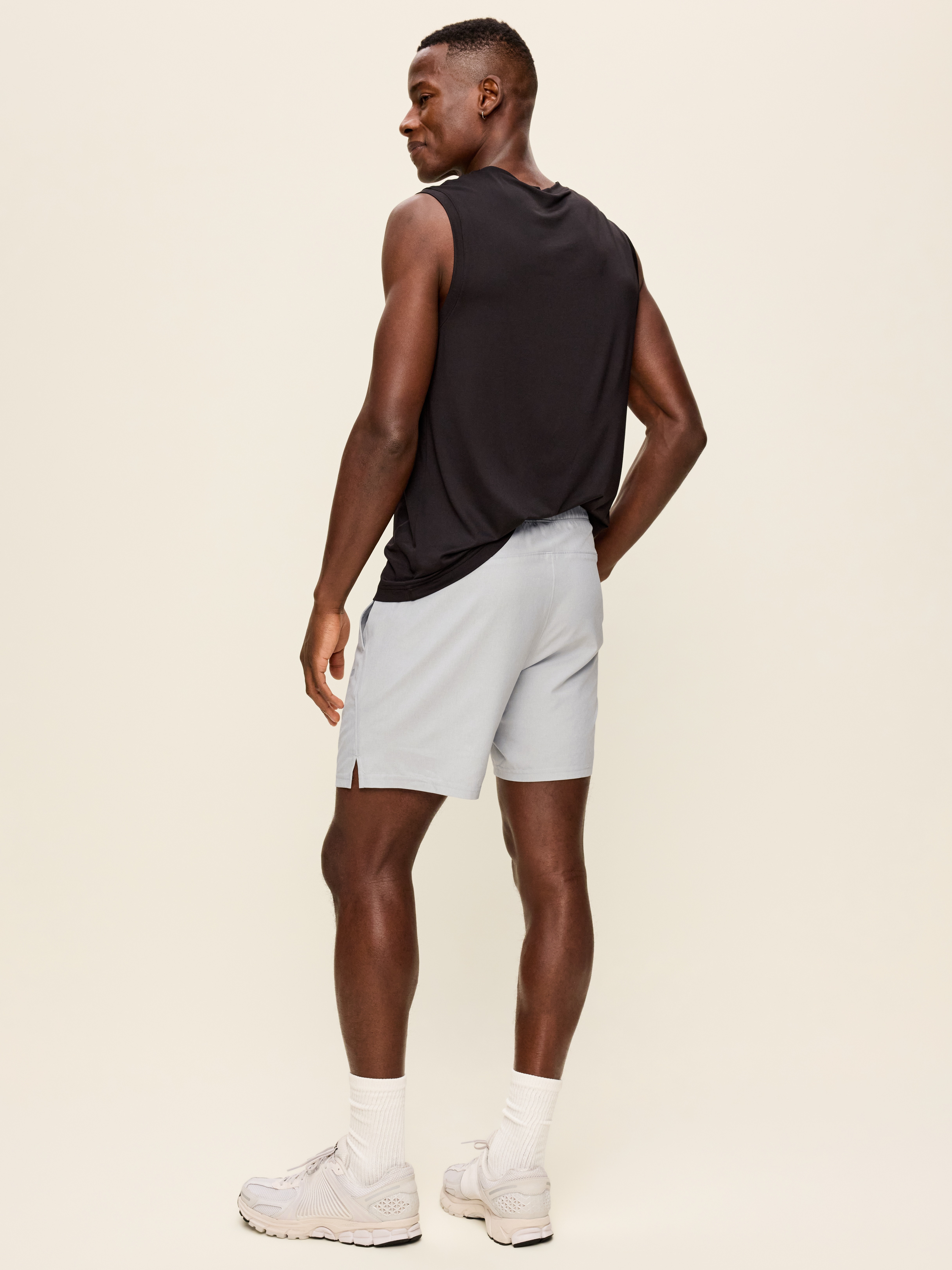 StretchTech Workout Shorts -- 7-inch inseam - Cloud Cover - 3