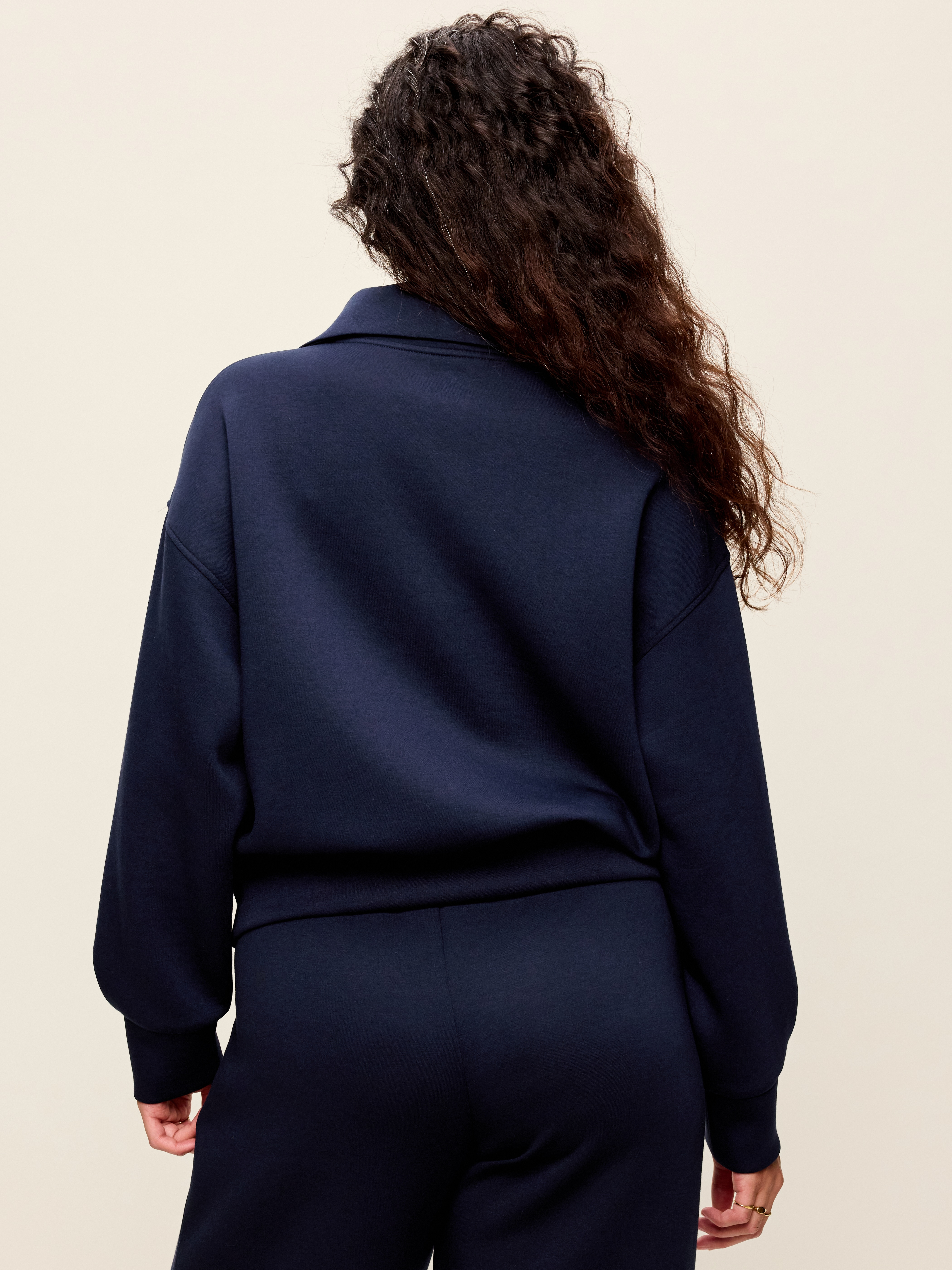 Bounce Fleece Half-Zip Pullover Sweatshirt - In the Navy - 6