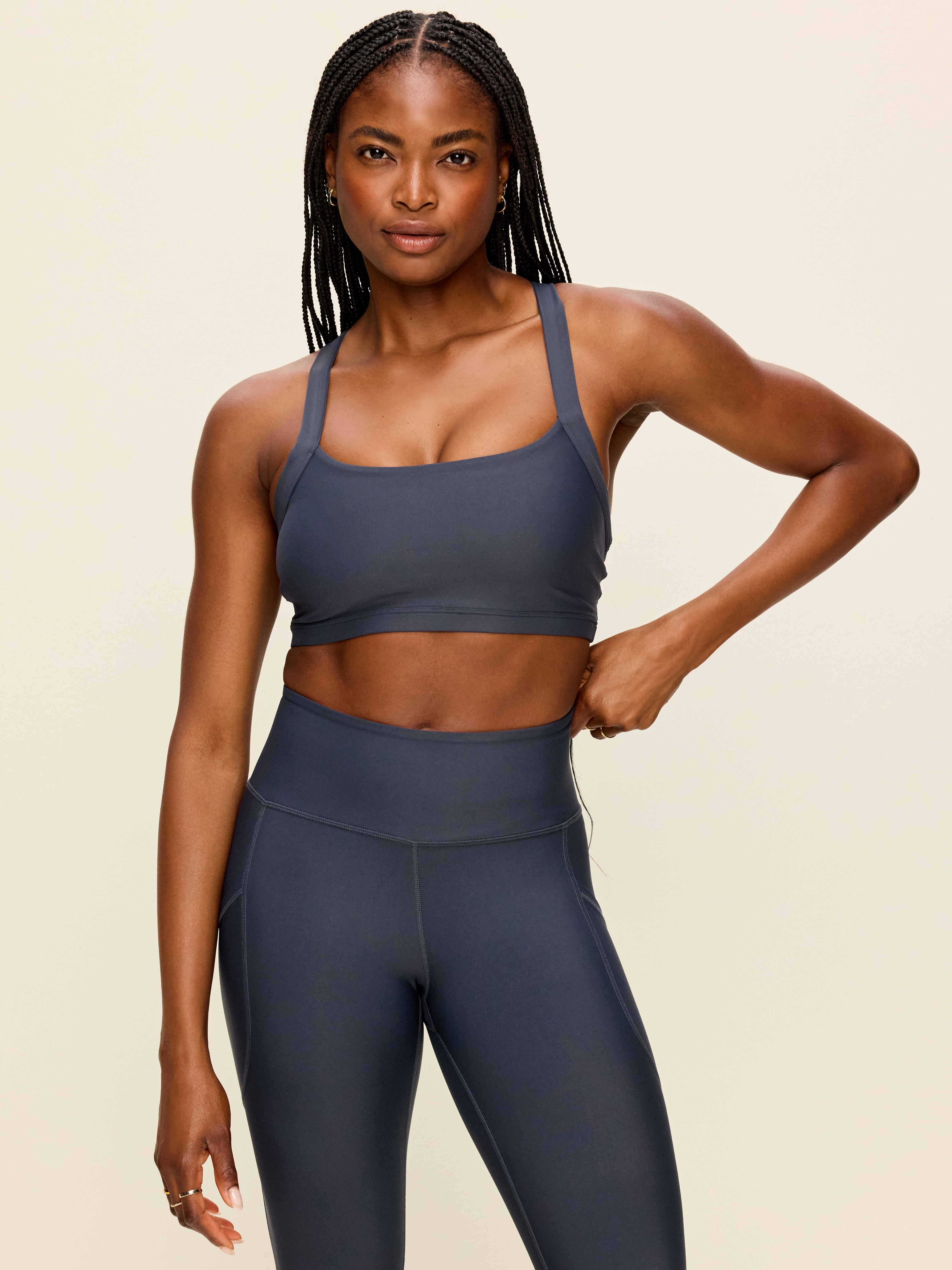 Medium Support PowerSoft Sports Bra - Dusk Navy - 1