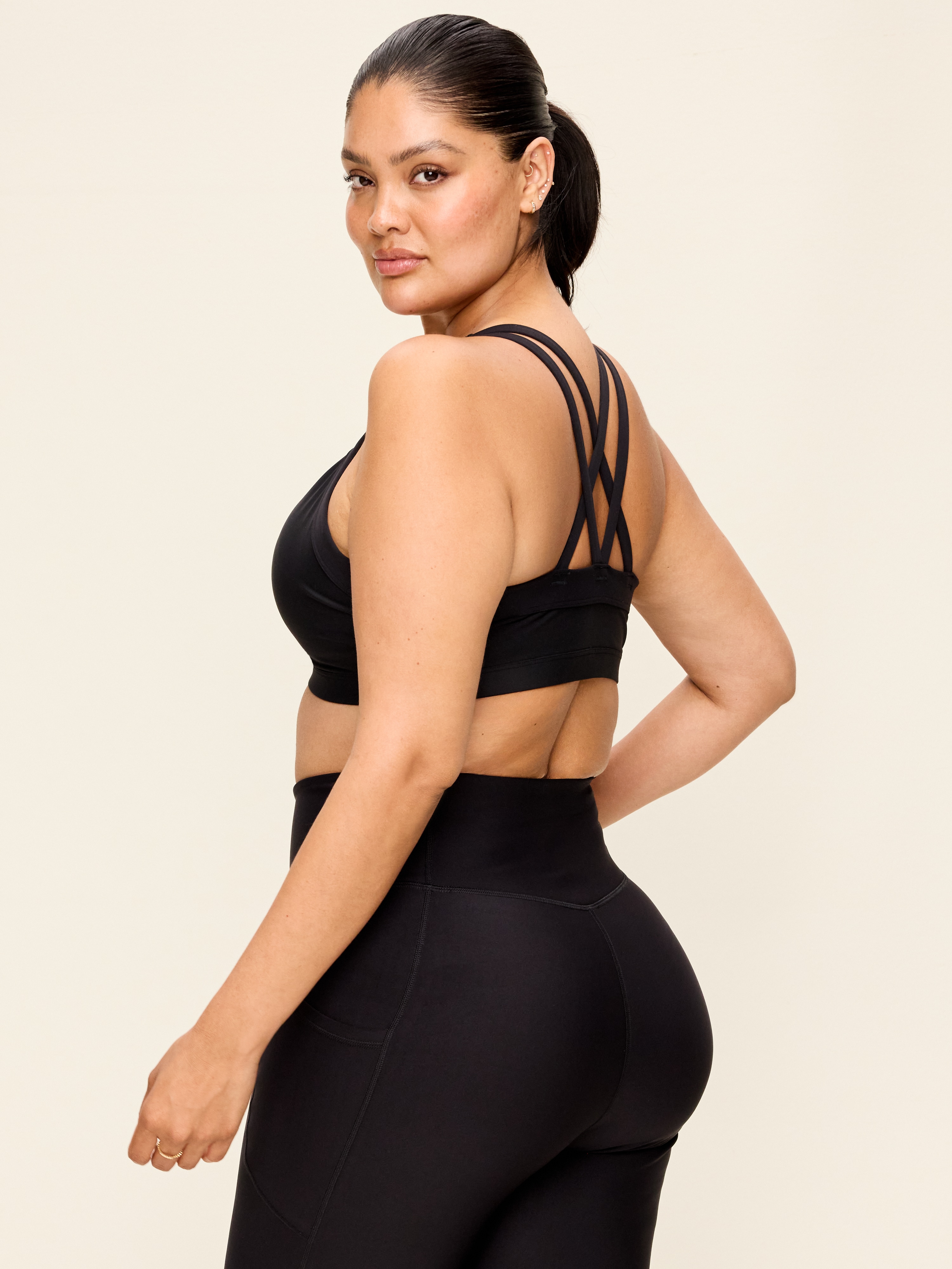 Medium Support PowerSoft Sports Bra - Black - 6