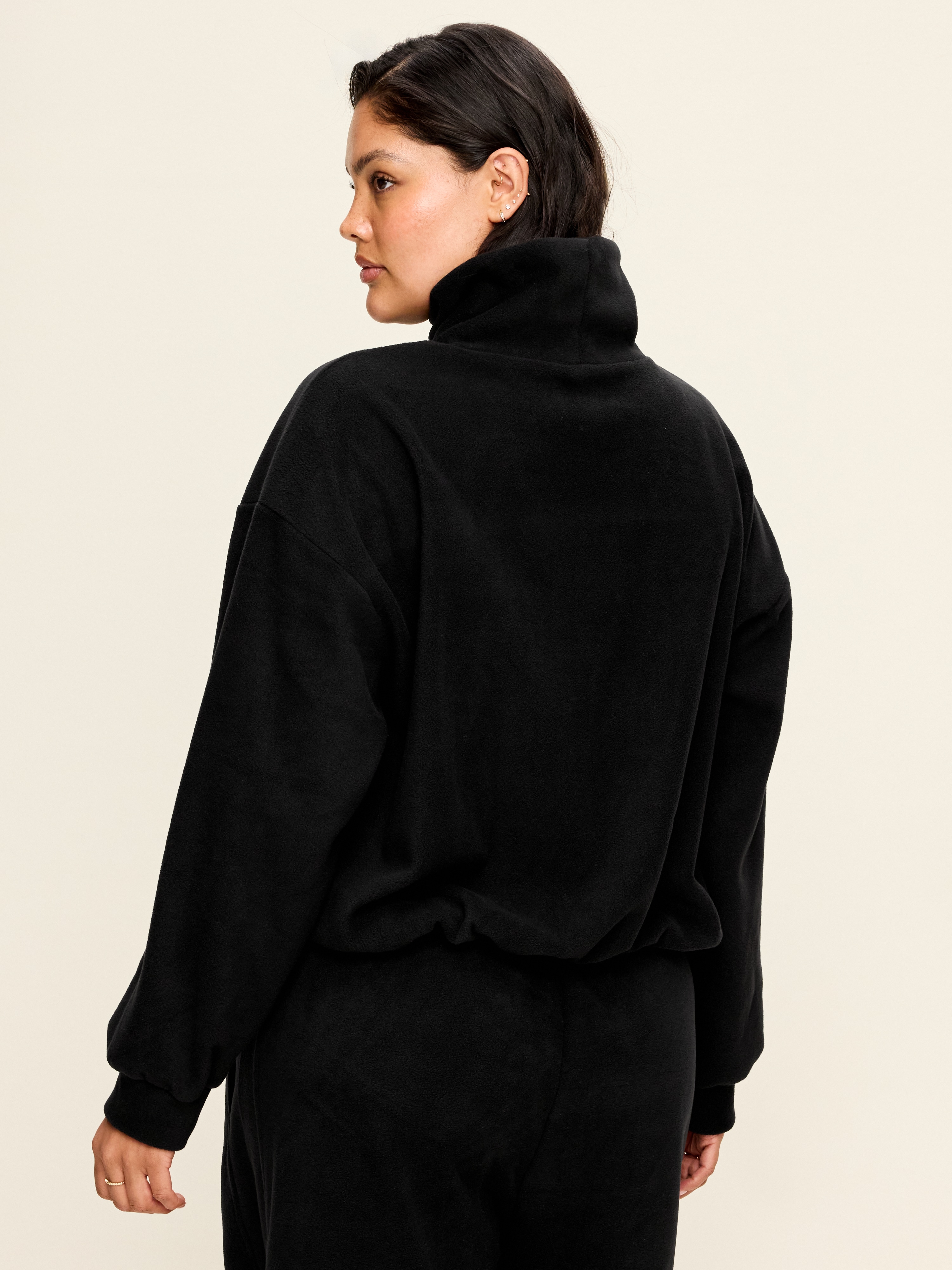 Performance Fleece Funnel Neck Pullover - Black Jack - 8
