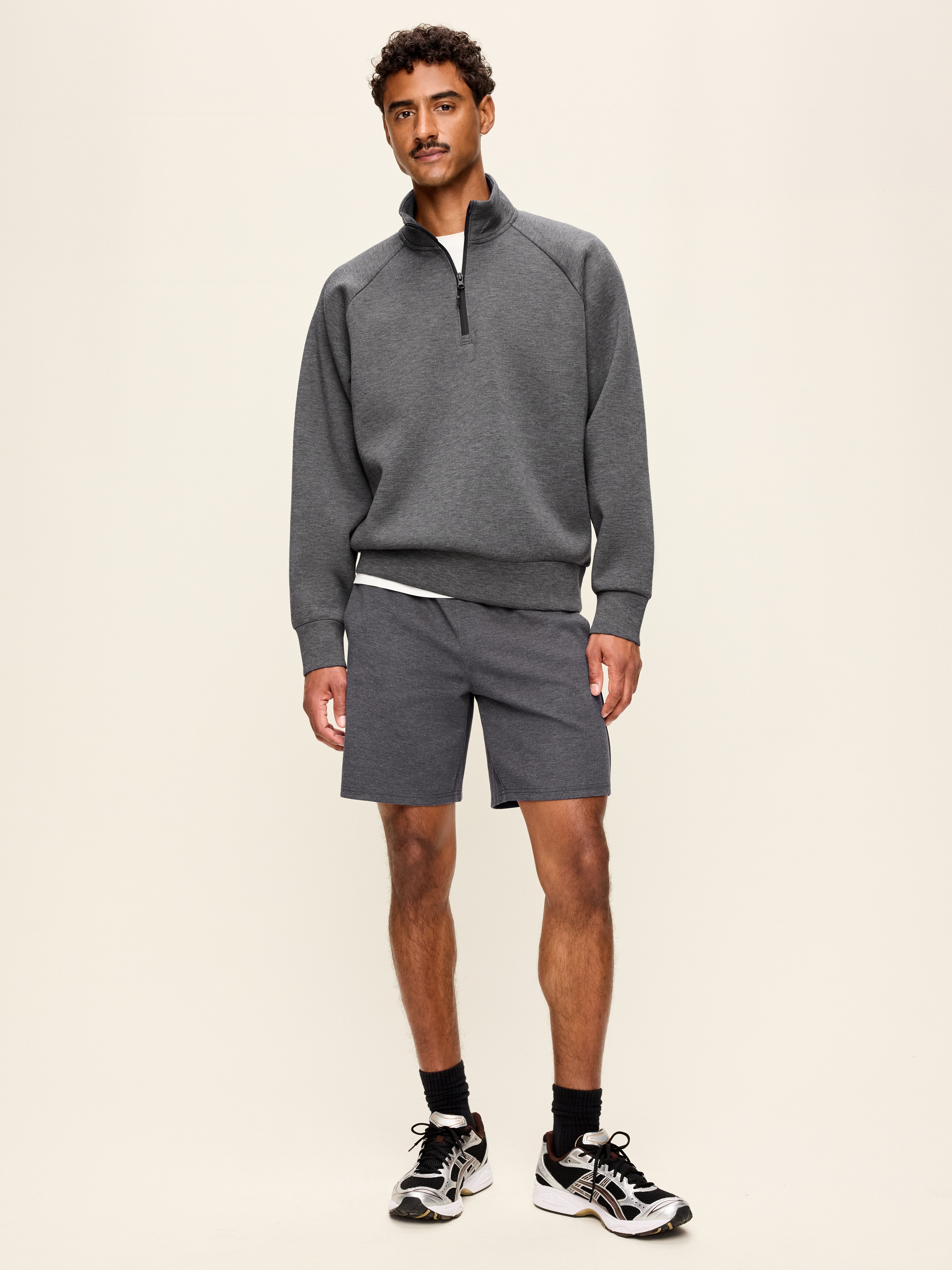 Dynamic Fleece 4.0 Shorts -- 8-inch inseam - Dark Heather Gray - 2