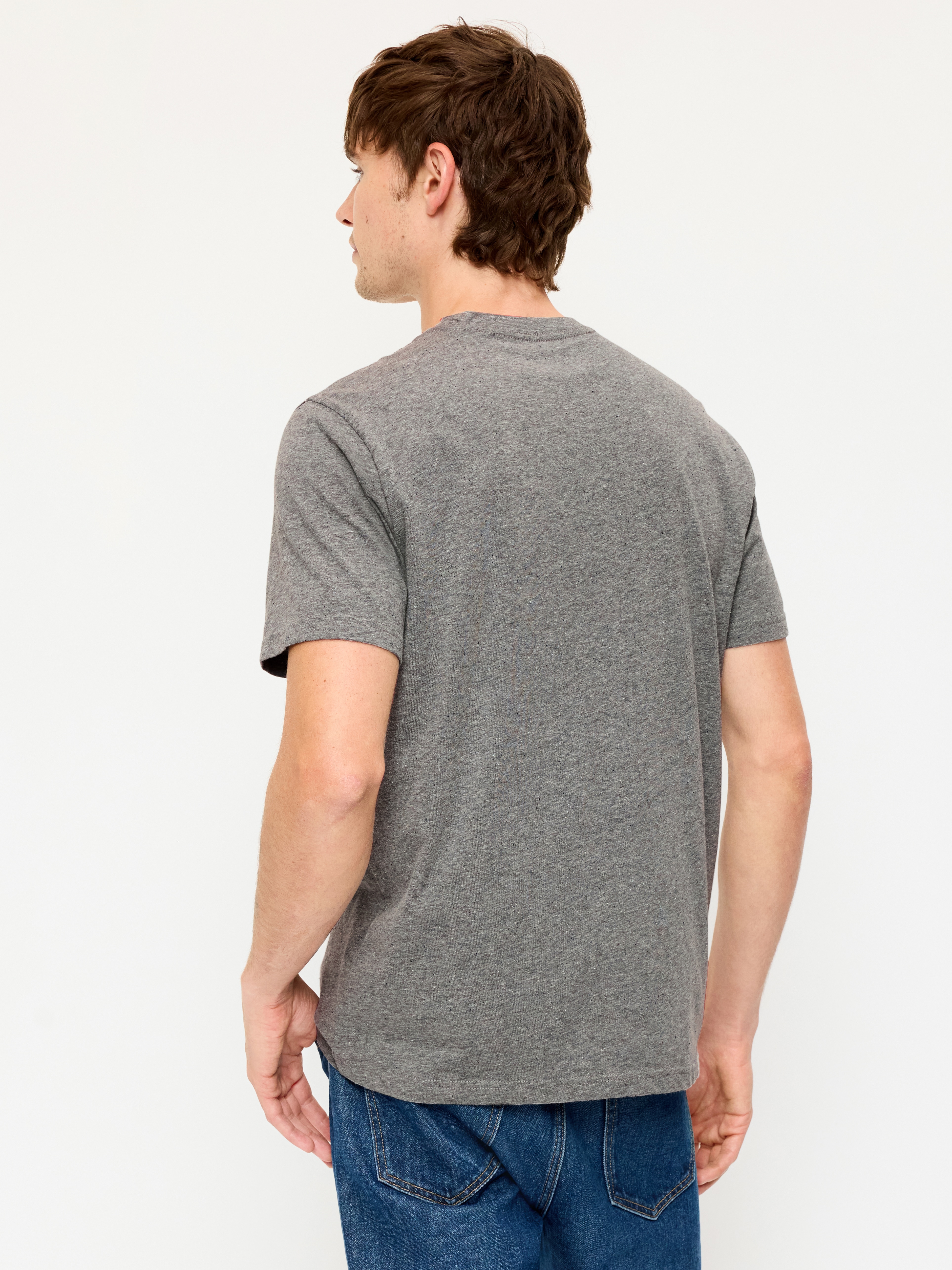 Soft-Washed Crew-Neck Short-Sleeve Tee - Light Enzyme With Blast - 2