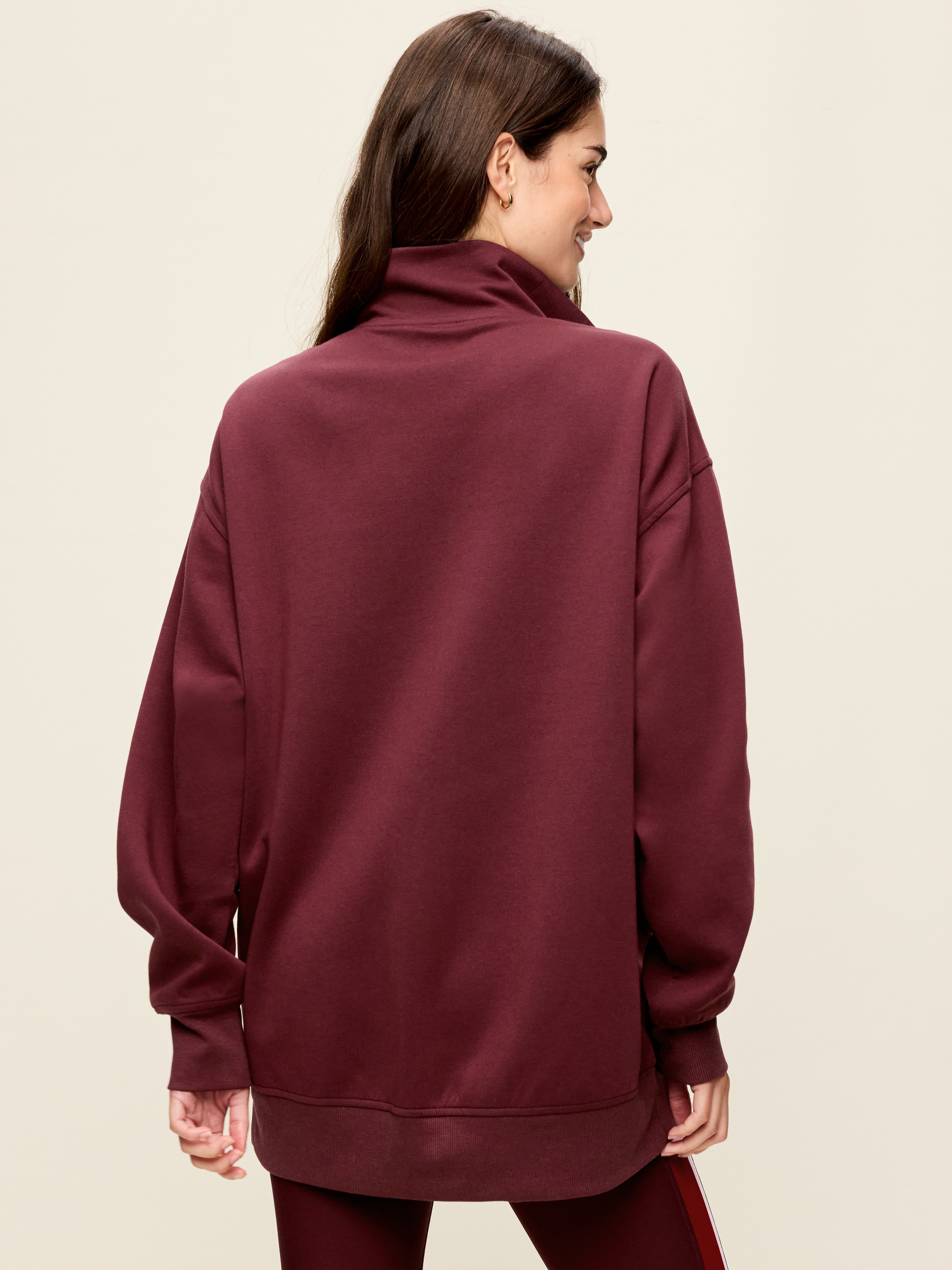 Dynamic Fleece Half-Zip Tunic Sweatshirt - Grand Canyon - 2