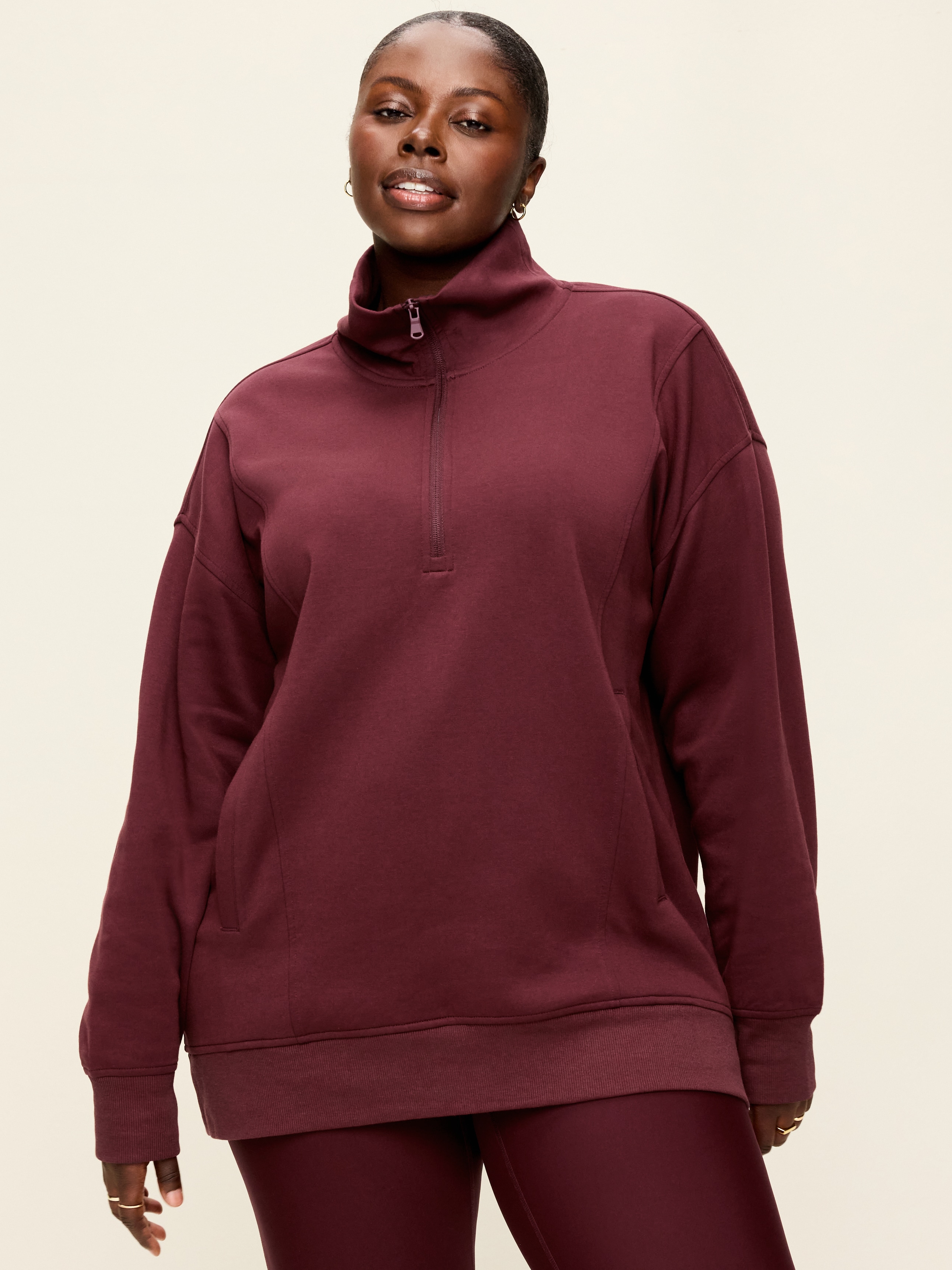 Dynamic Fleece Half-Zip Tunic Sweatshirt - Grand Canyon - 7