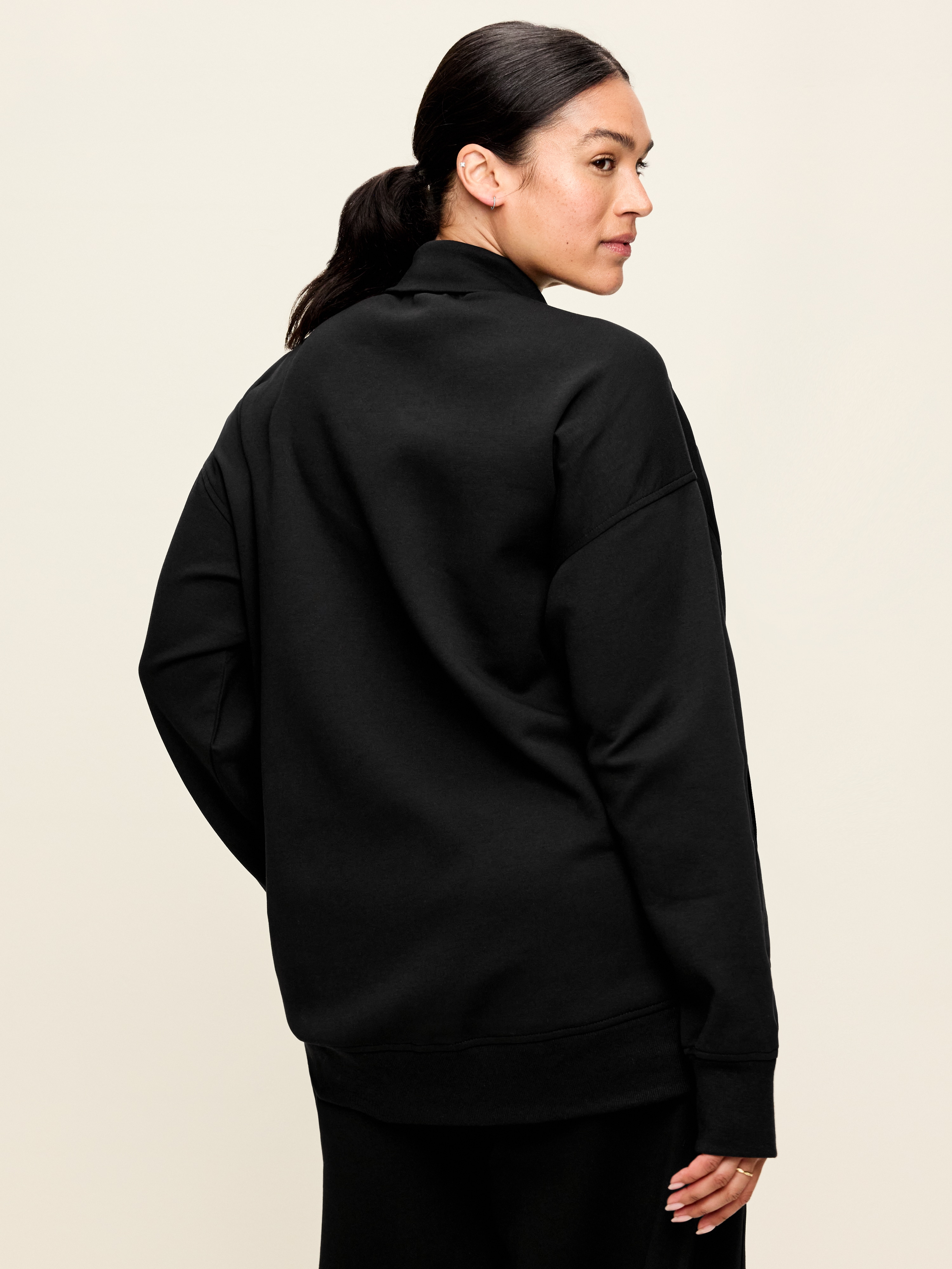 Dynamic Fleece Half-Zip Tunic Sweatshirt - Black Jack - 8
