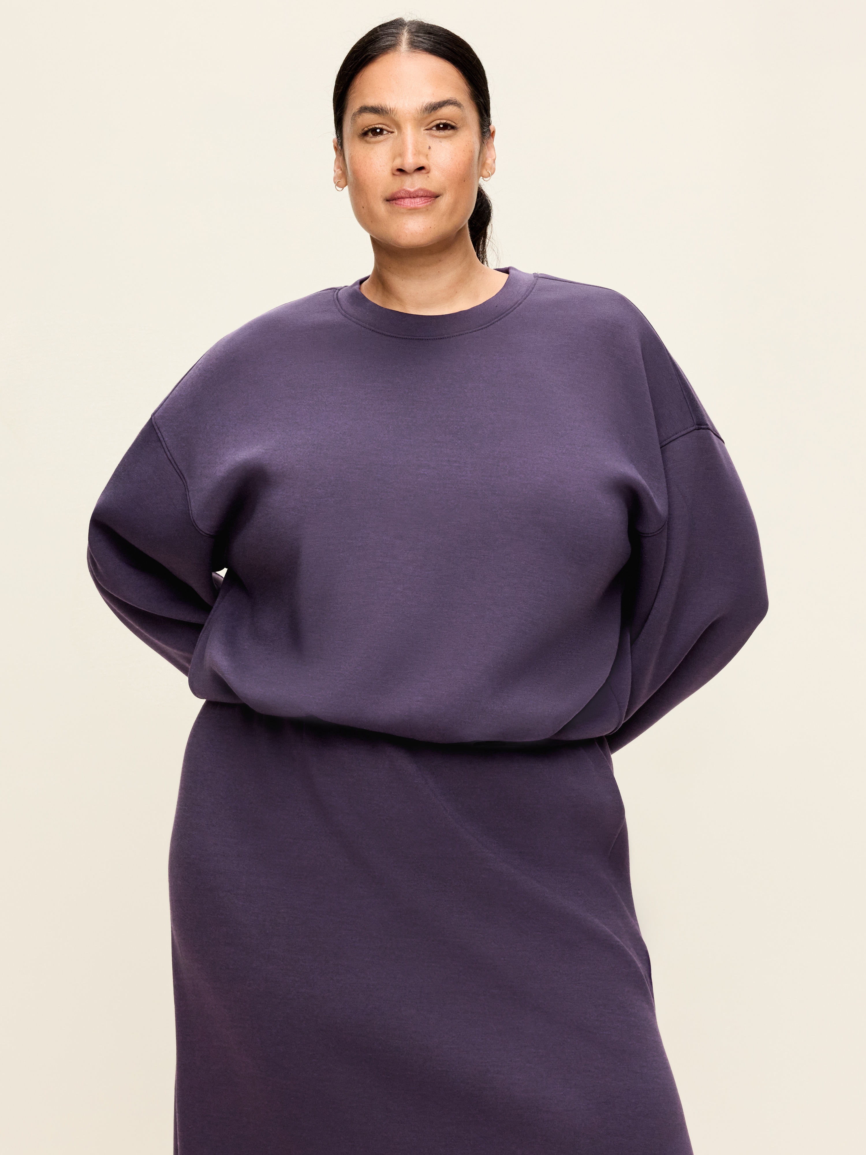 Bounce Fleece Bubble-Hem Sweatshirt - Nebula - 8