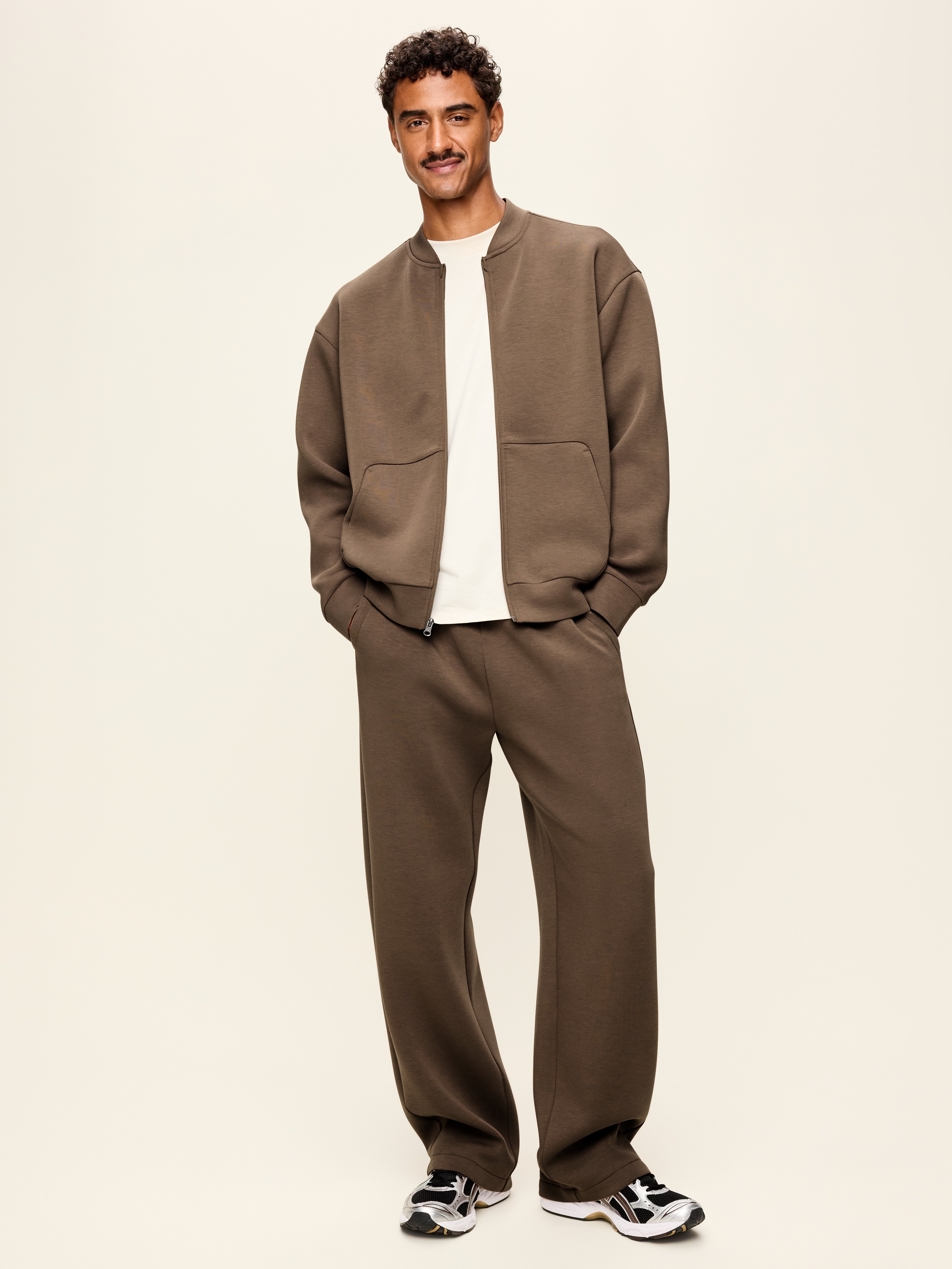 Bounce Fleece Baggy Sweatpants - Saddle Brown - 2