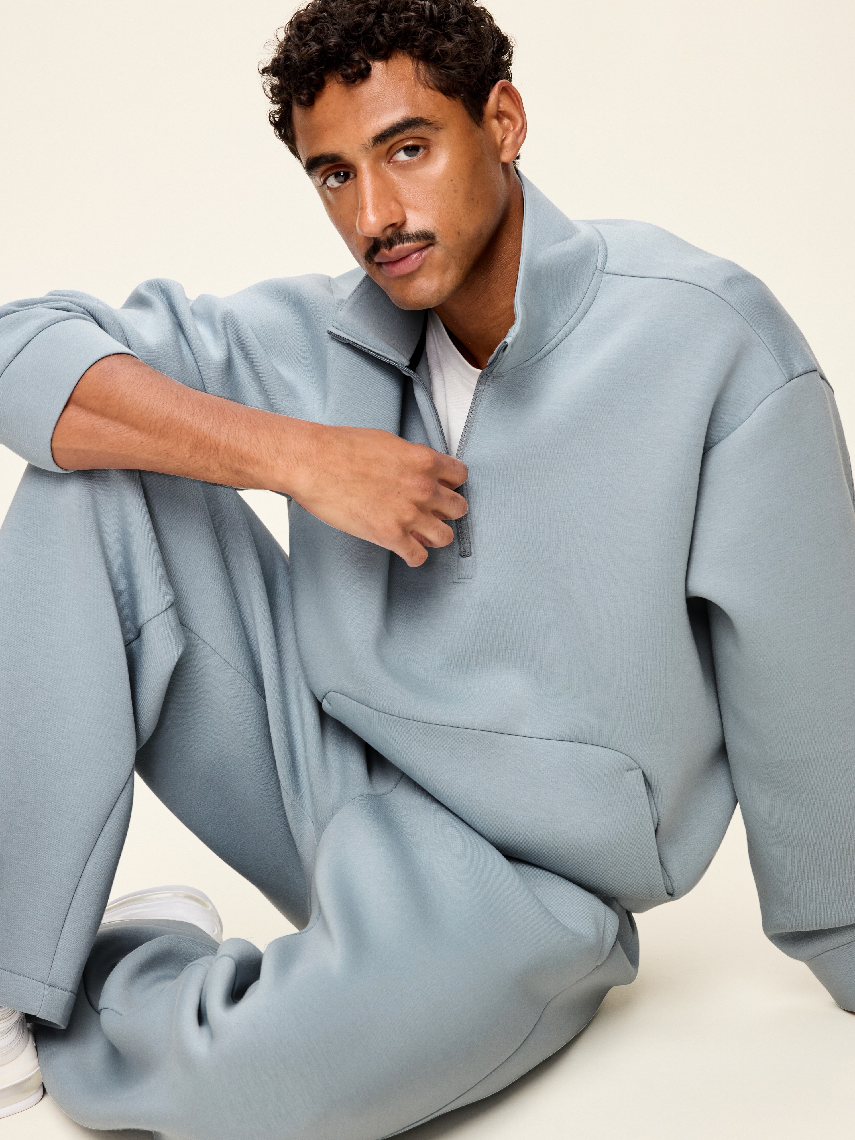 Bounce Fleece Oversized Half-Zip Pullover Sweatshirt - Crossroads - 3