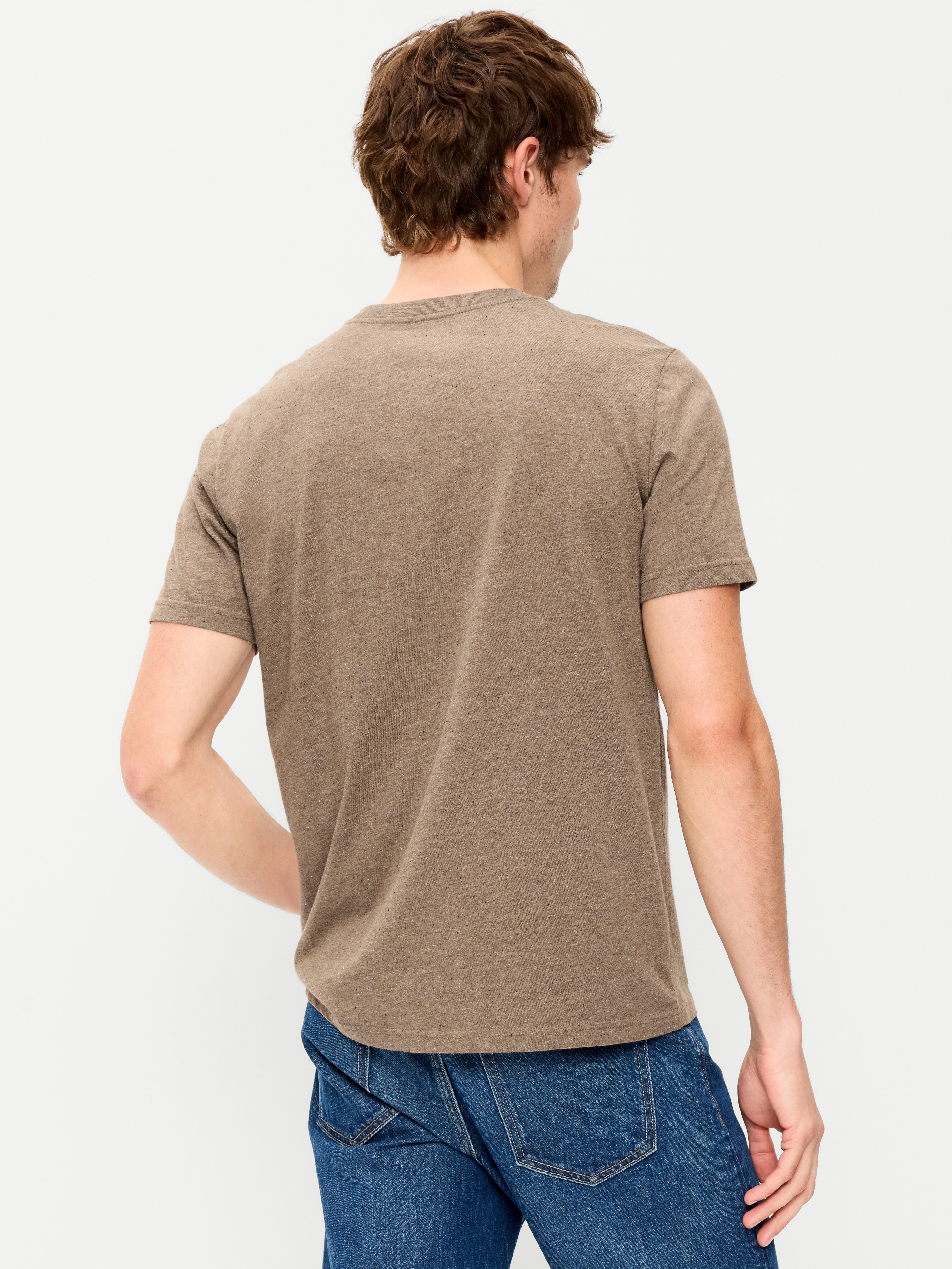 Soft-Washed Crew-Neck Short-Sleeve Tee - Medium Enzyme With Blast - 2