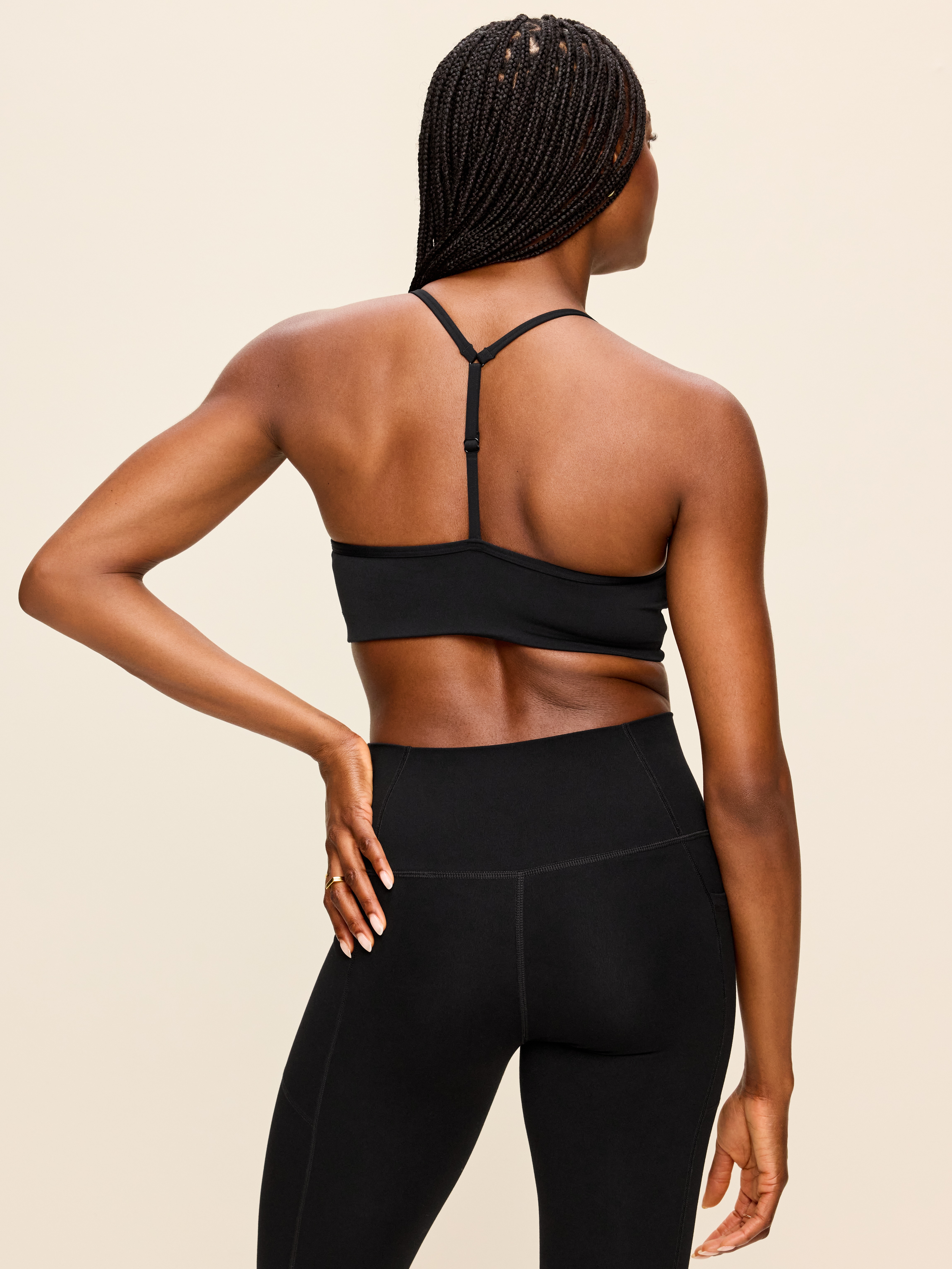 Light Support StudioSmooth Y-Back Sports Bra - Black Jack - 2