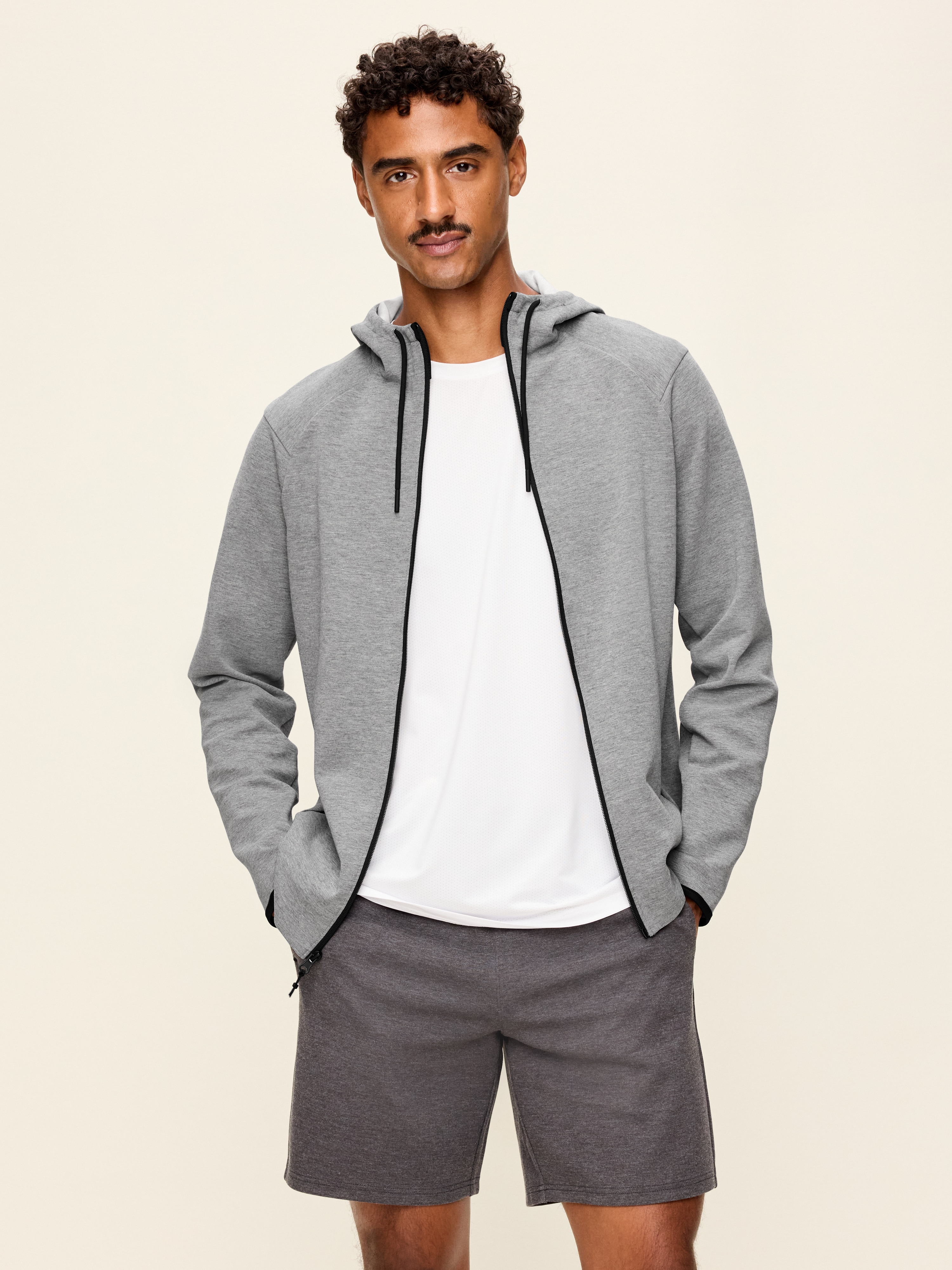 Dynamic Fleece 4.0 Zip Hoodie - Medium Gray Heather - 1