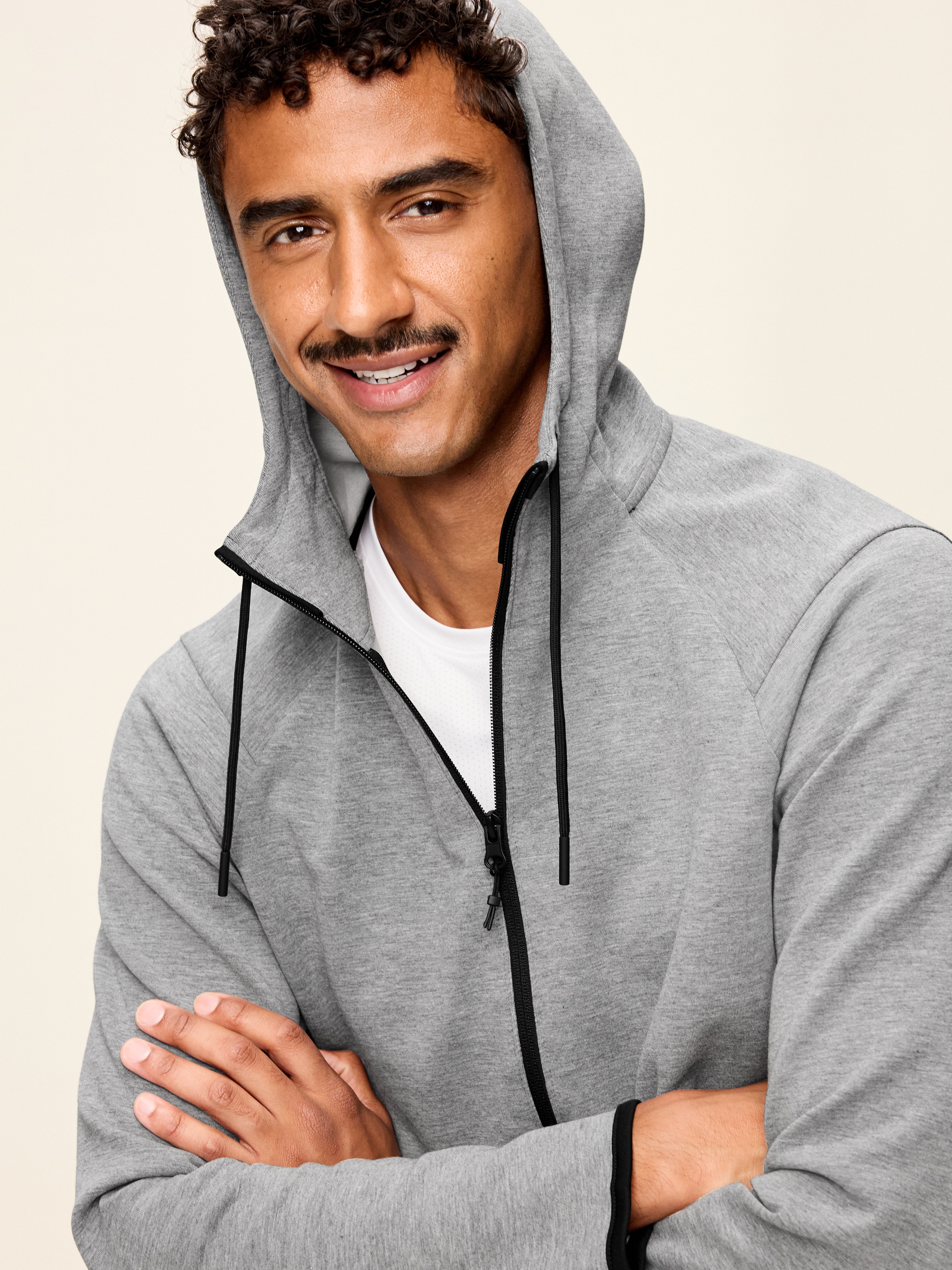 Dynamic Fleece 4.0 Zip Hoodie - Medium Gray Heather - 3