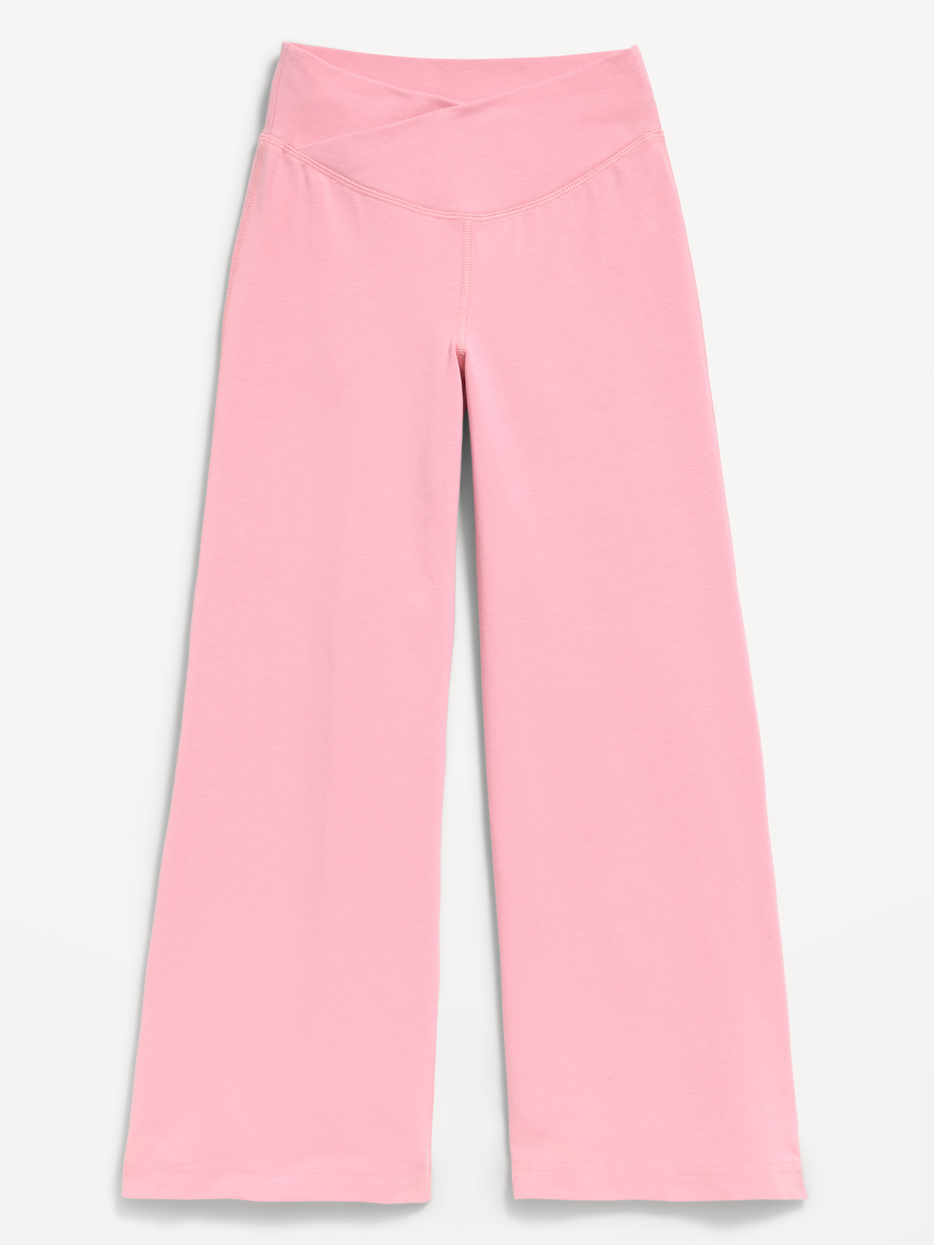 High-Waisted PowerChill Crossover Wide-Leg Pants for Girls - Pressed Flower - 4