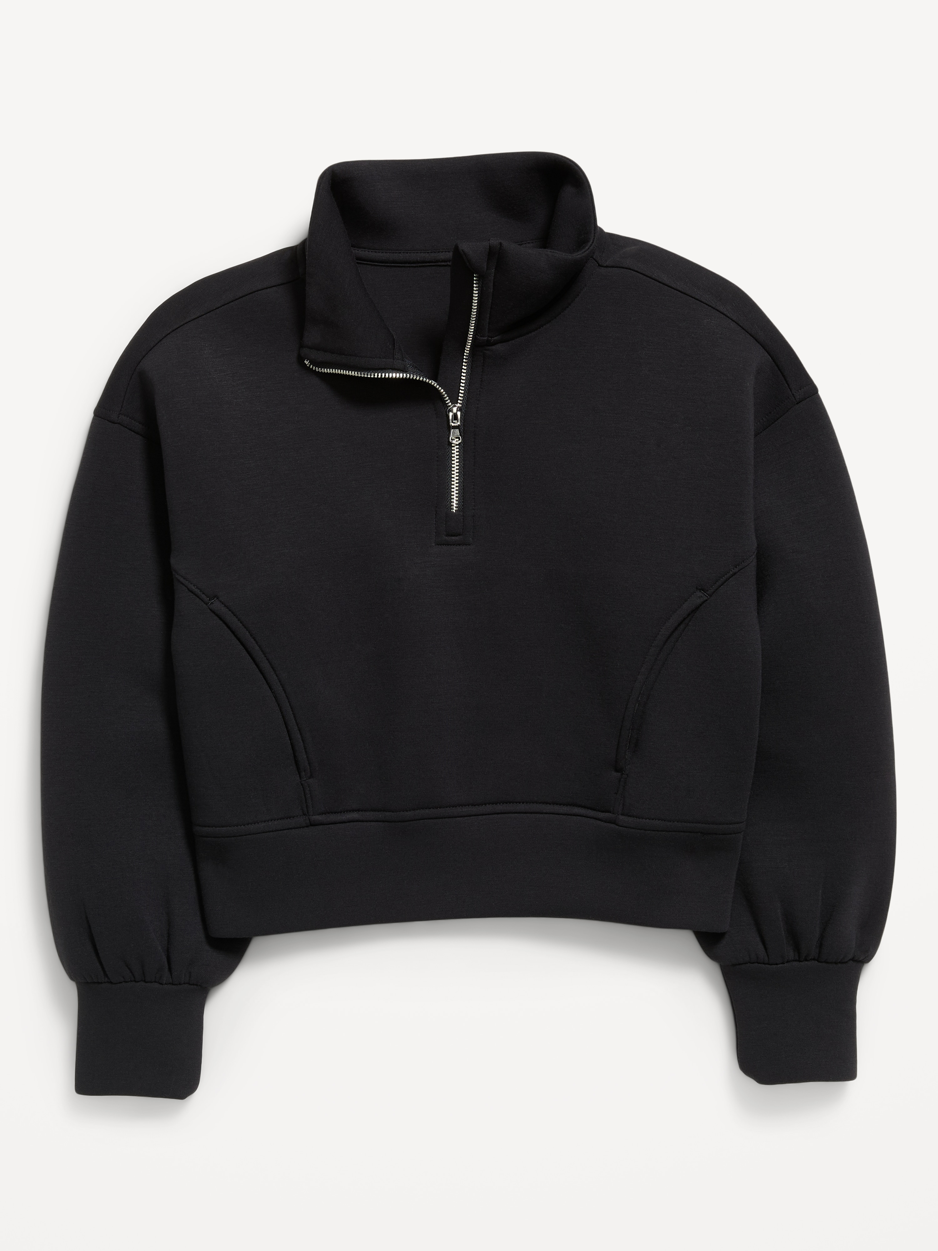 Bounce Fleece Half-Zip Pullover Sweatshirt for Girls - Light Black Heather - 3