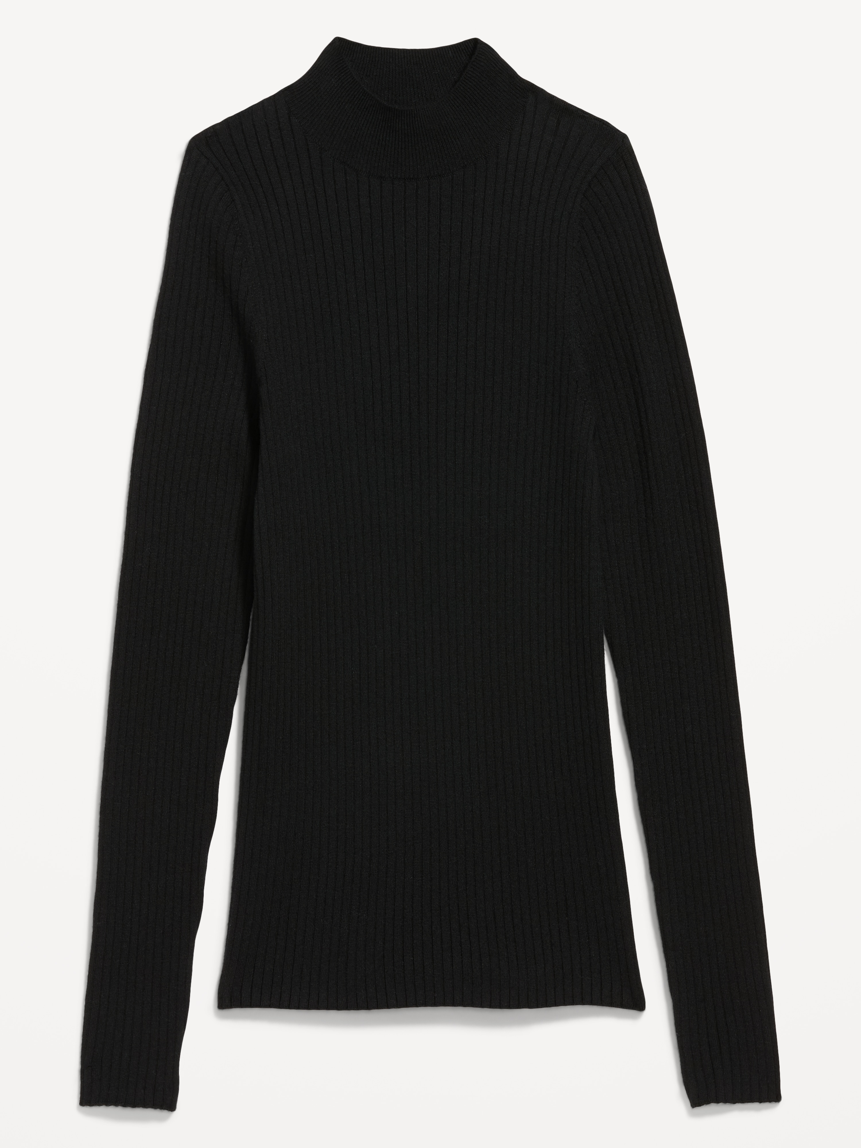 SoSoft Lite Ribbed Mock-Neck Sweater - Black Jack - 4