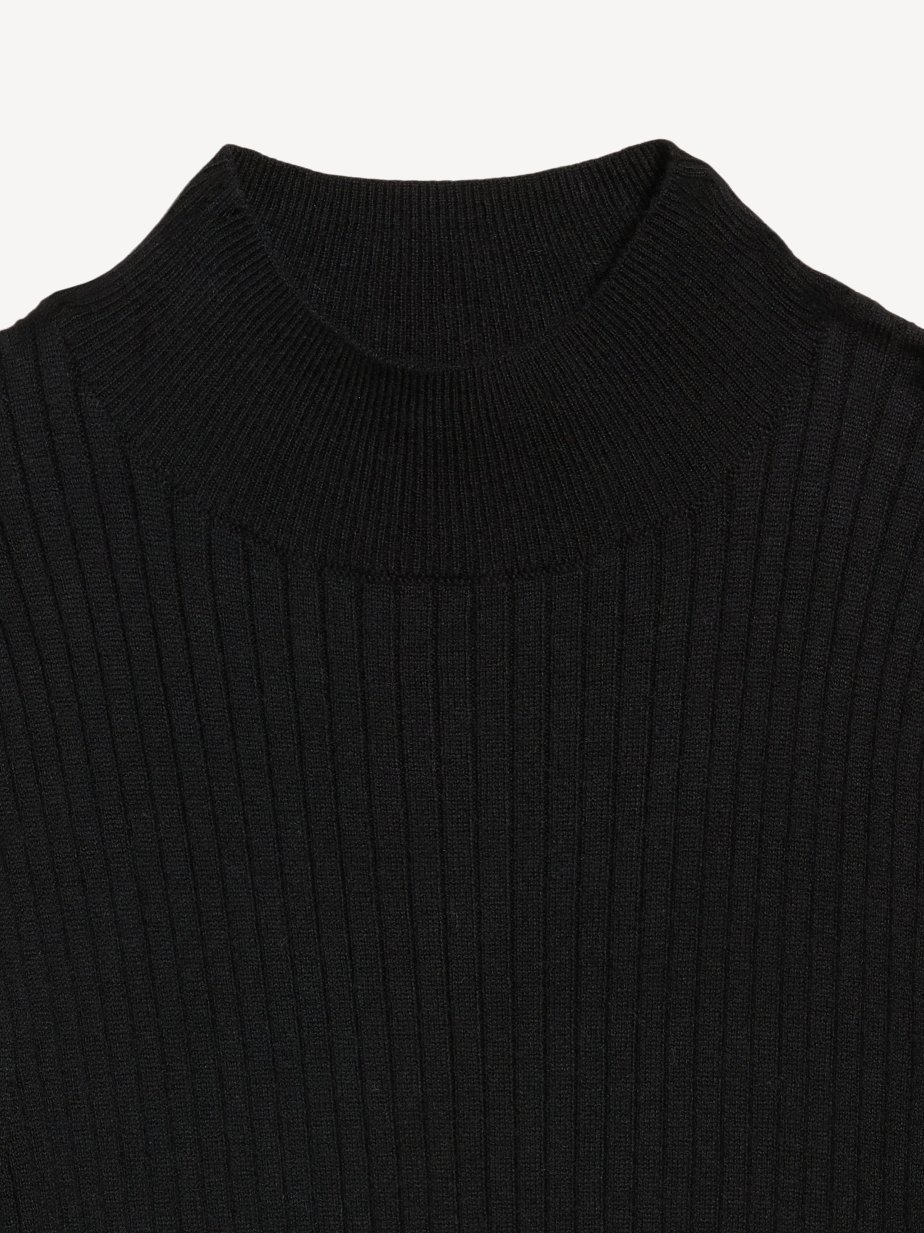 SoSoft Lite Ribbed Mock-Neck Sweater - Black Jack - 5