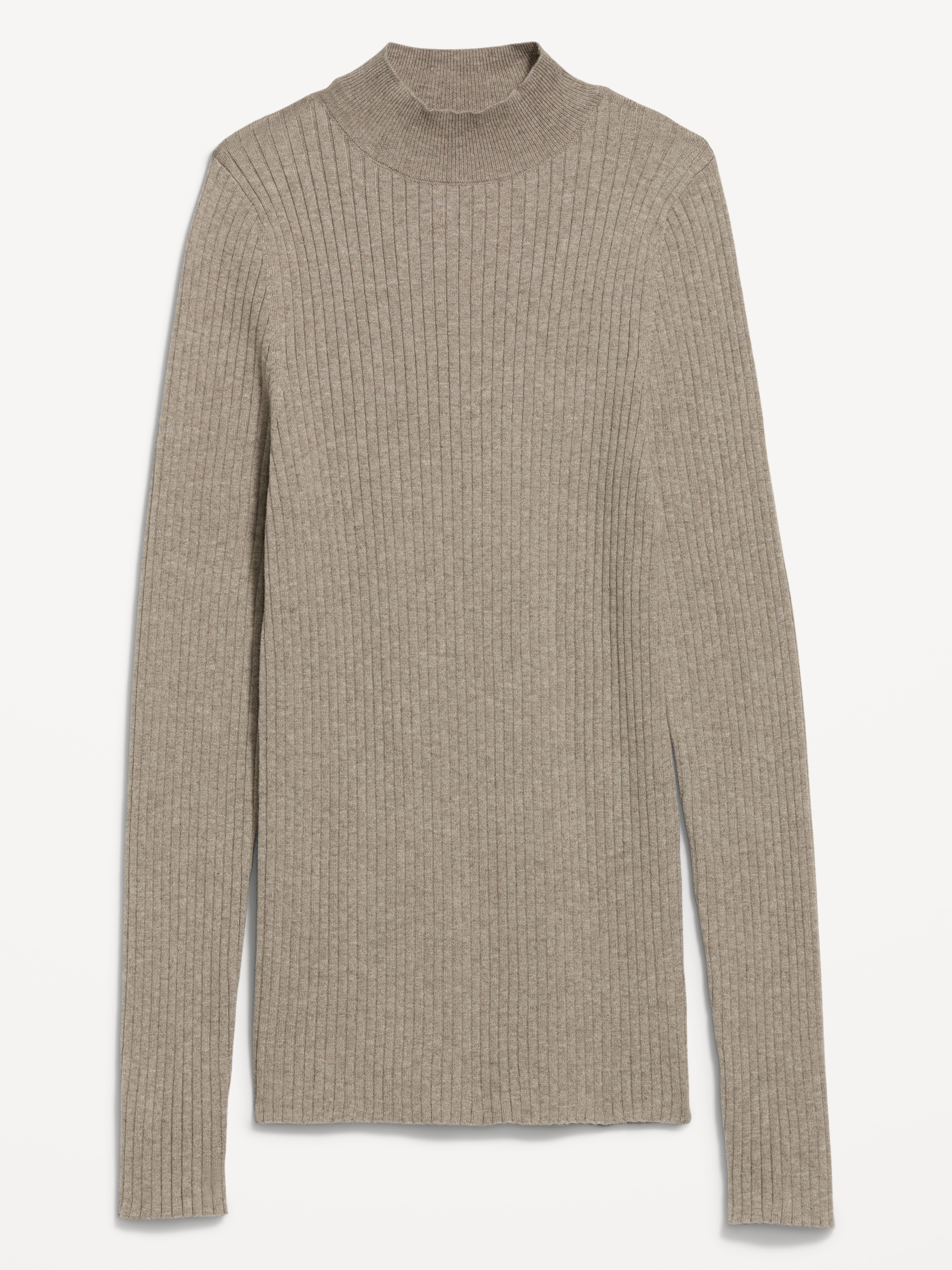 SoSoft Lite Ribbed Mock-Neck Sweater - Mushroom - 4