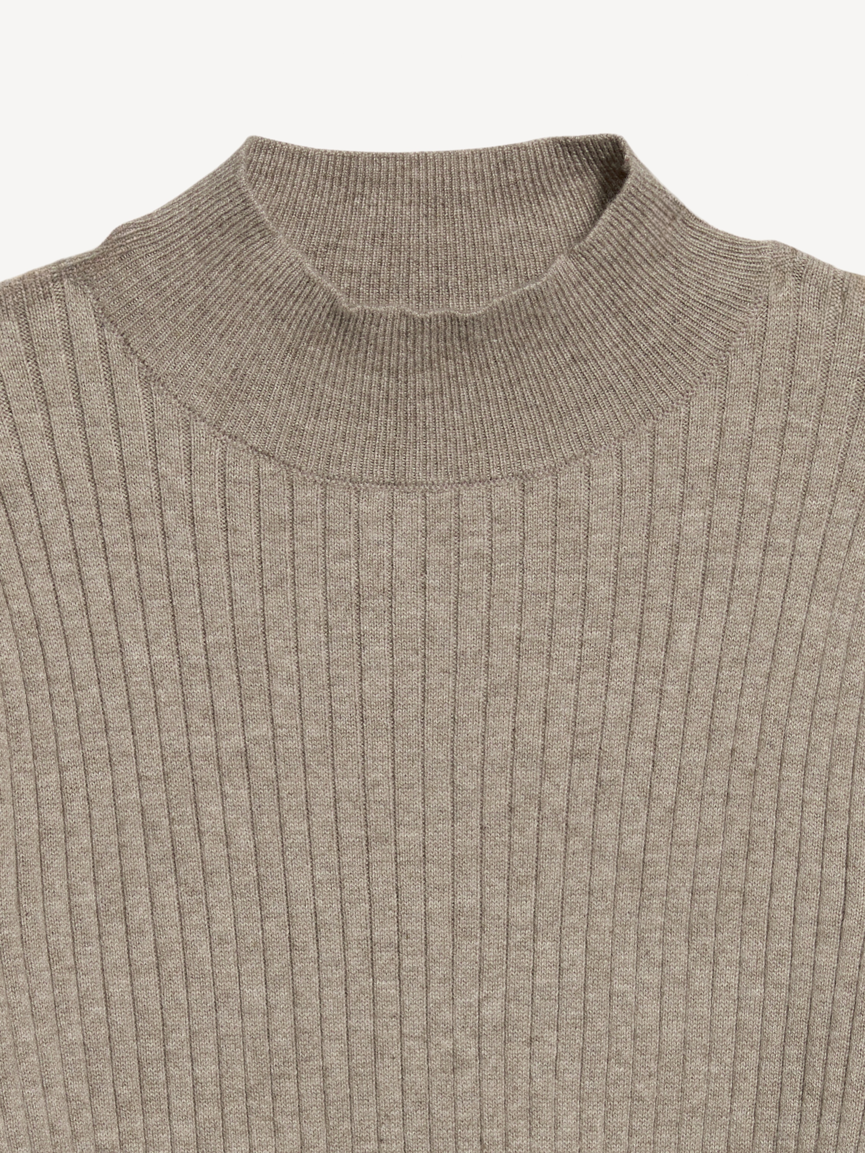 SoSoft Lite Ribbed Mock-Neck Sweater - Mushroom - 5