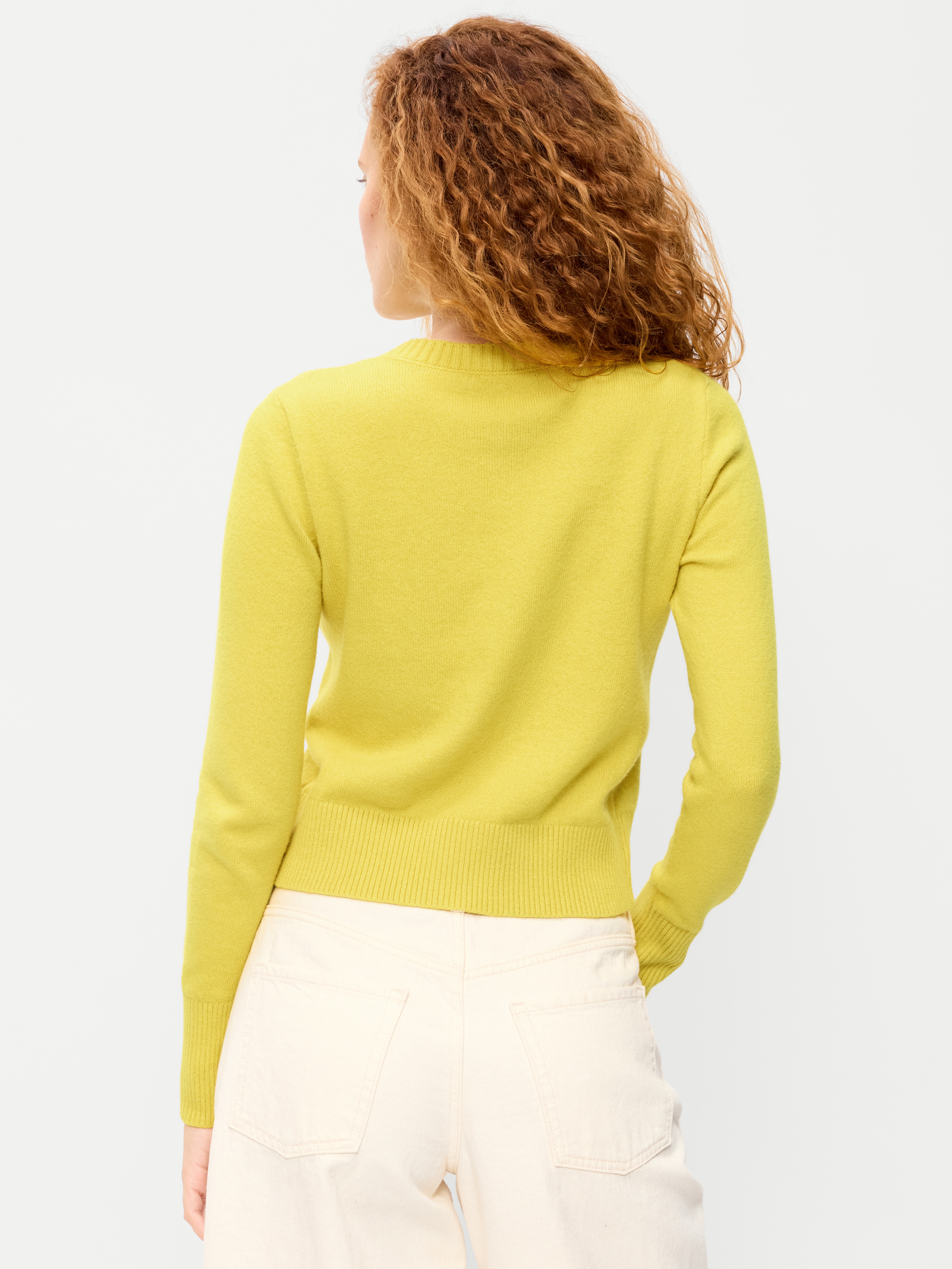 SoSoft Cropped Crew-Neck Cardigan - Golden Glow - 2