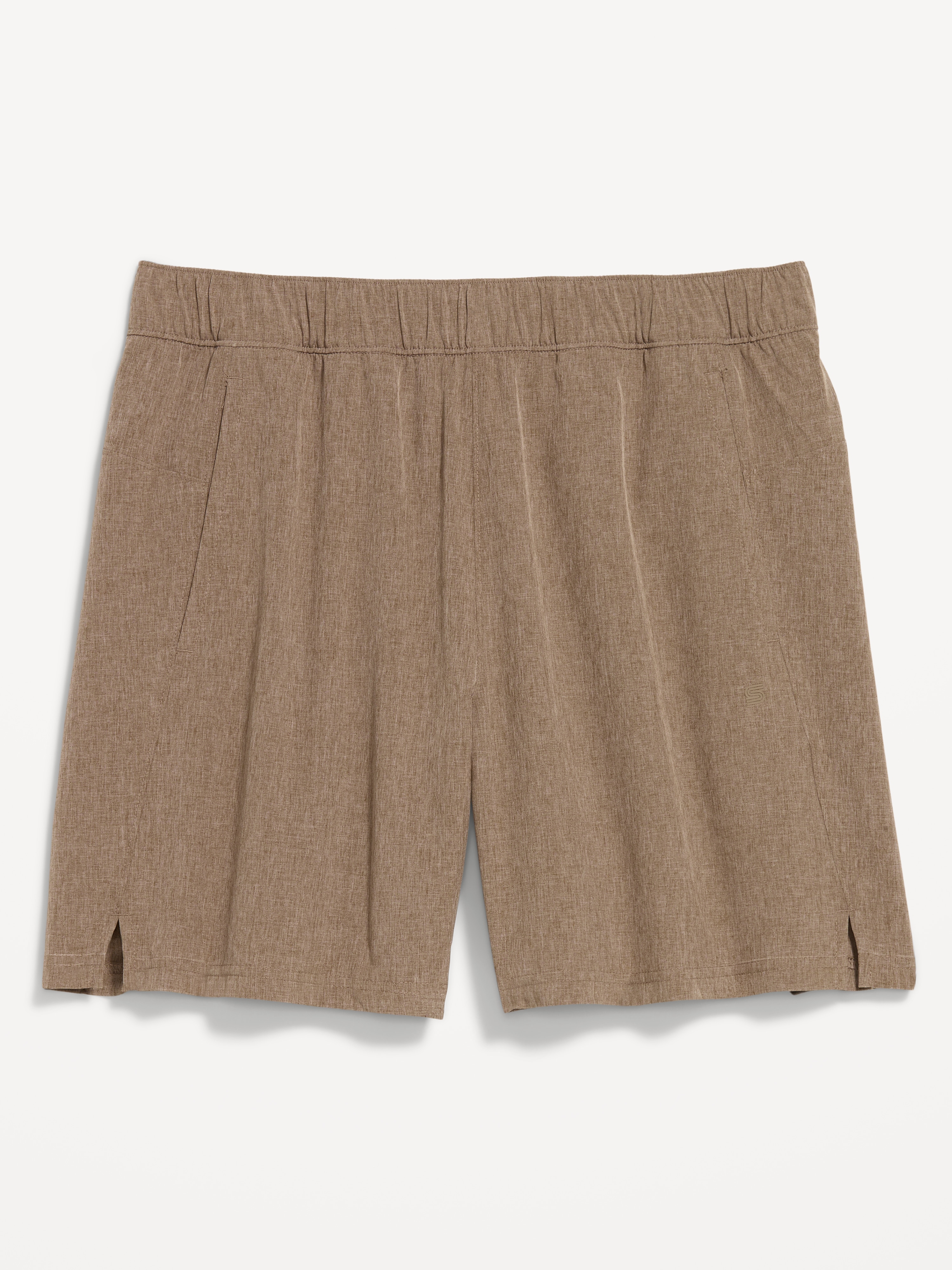 StretchTech Workout Shorts -- 7-inch inseam - Saddle Brown - 3