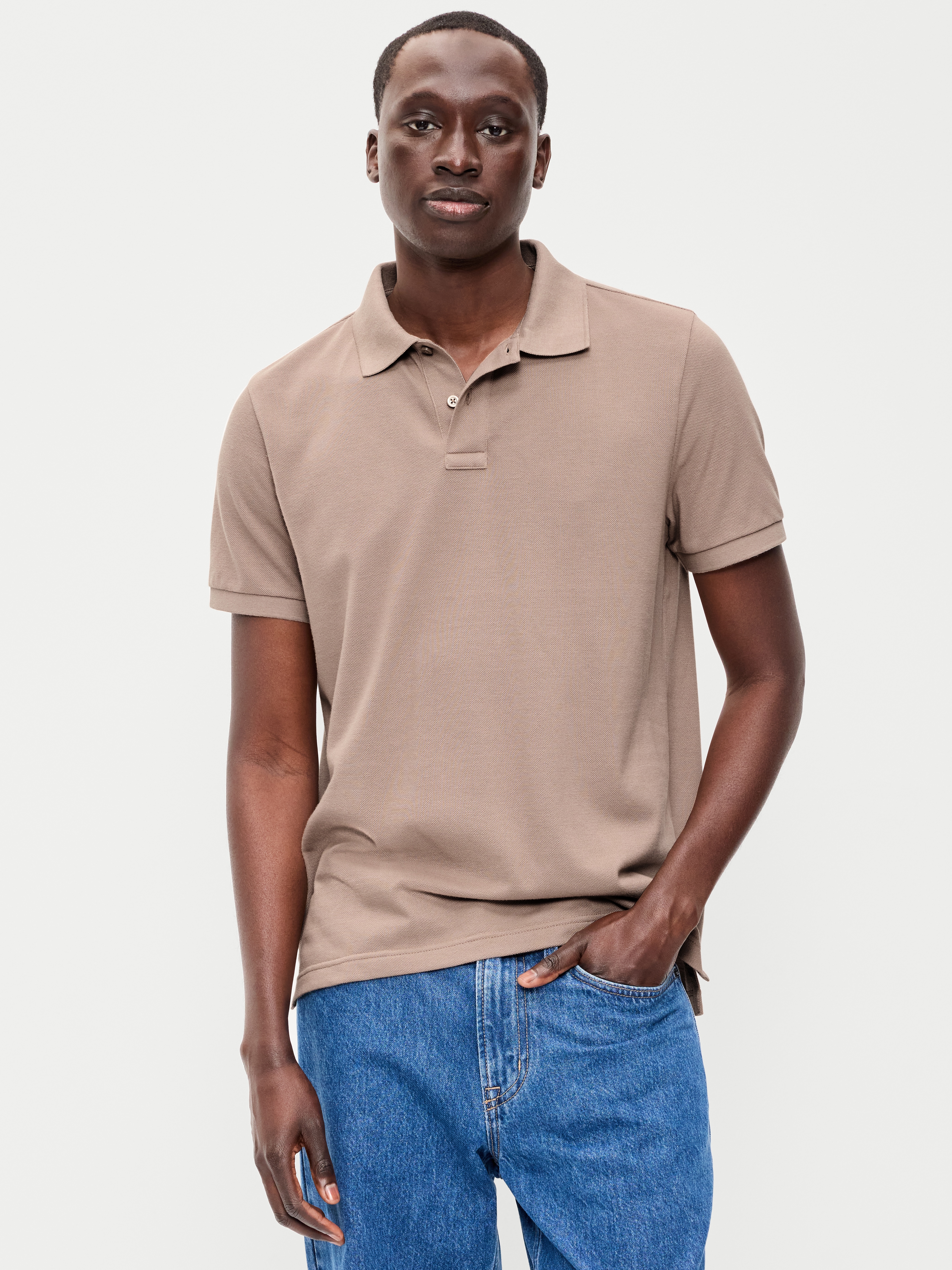 Pique Polo for Men - Chocolate - 1