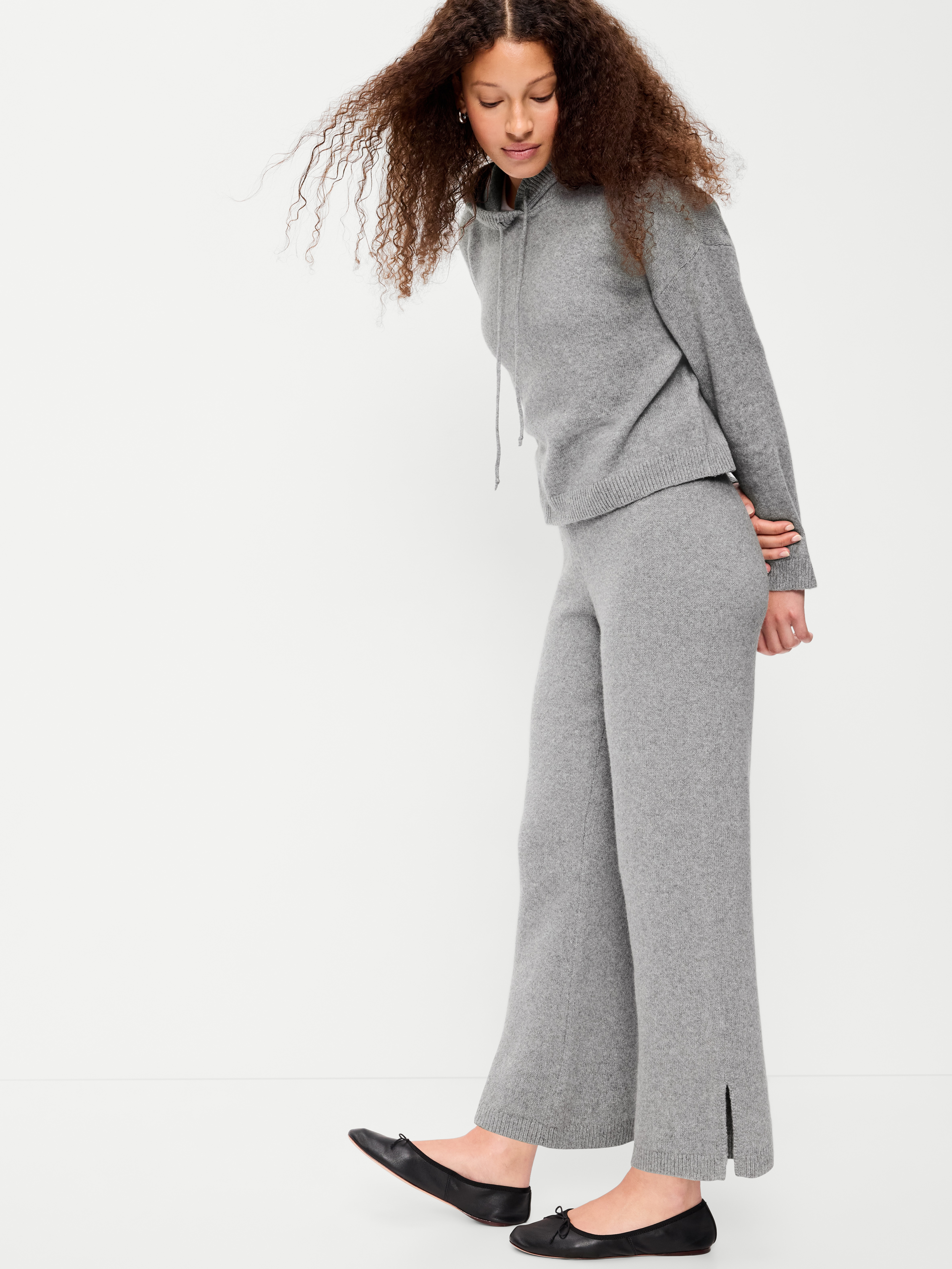 SoSoft Wide-Leg Sweatpants - Heather Gray - 3