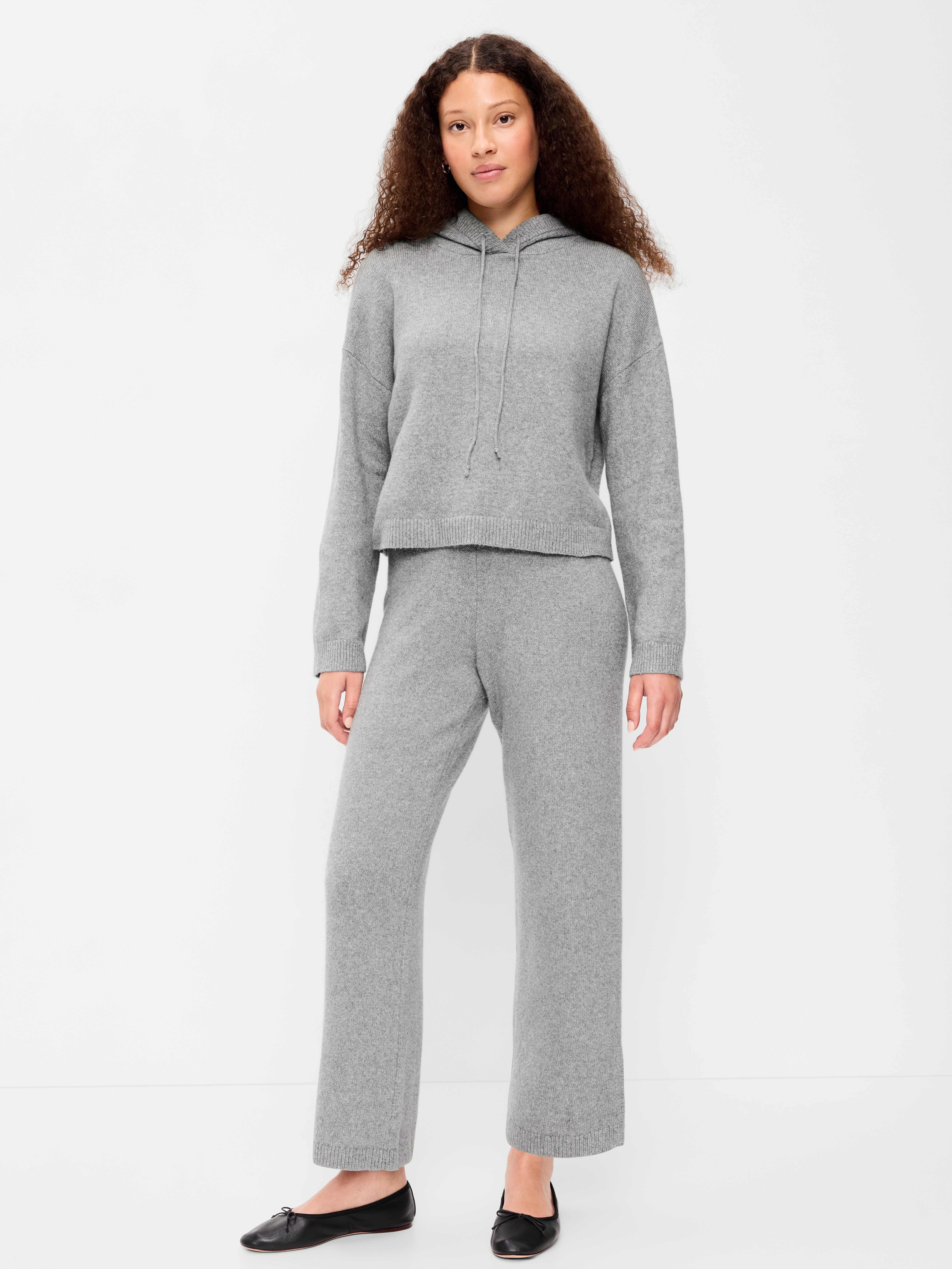 SoSoft Wide-Leg Sweatpants - Heather Gray - 1