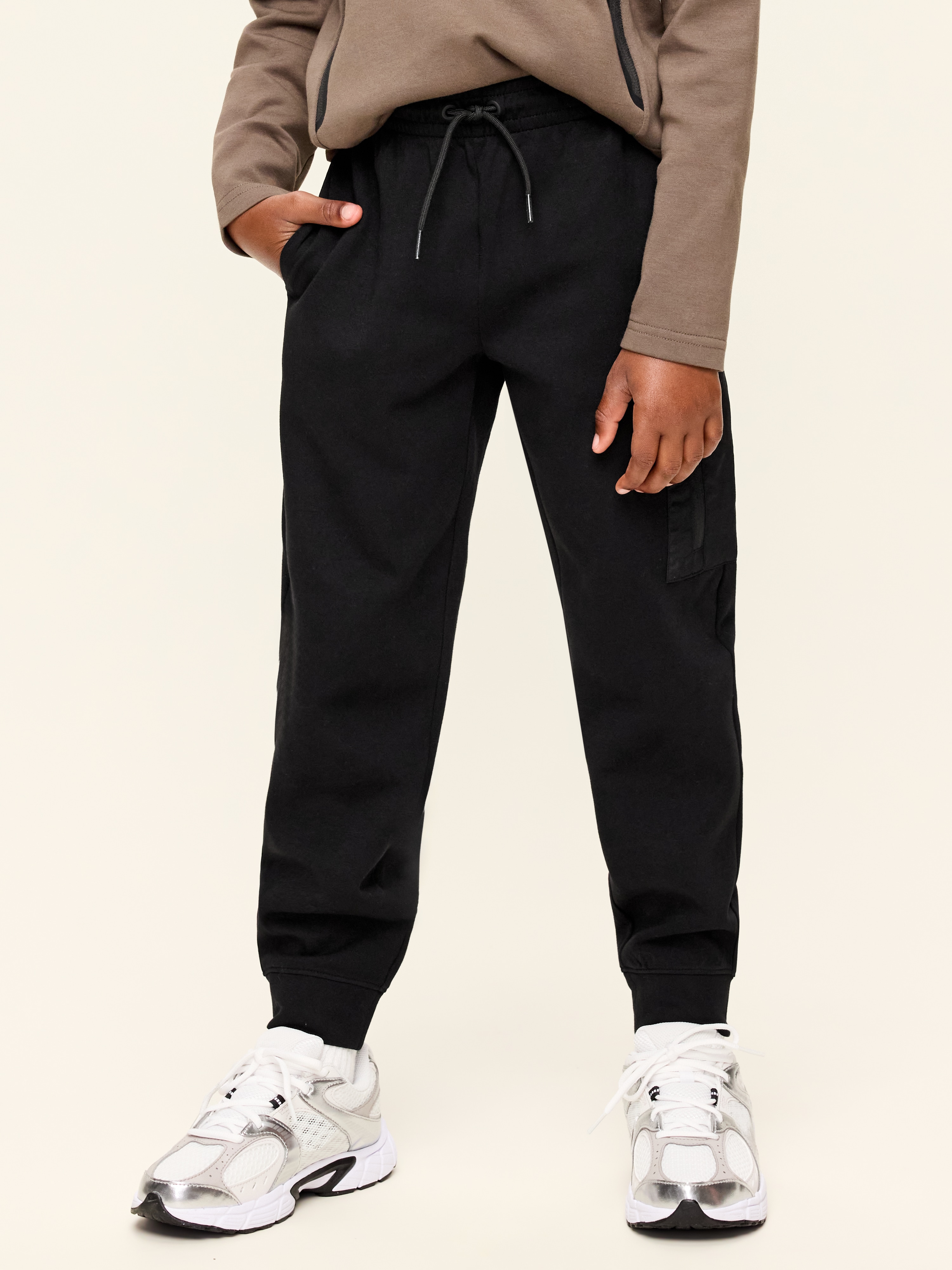 Dynamic Fleece Utility Jogger Sweatpants for Boys - Black Jack - 1